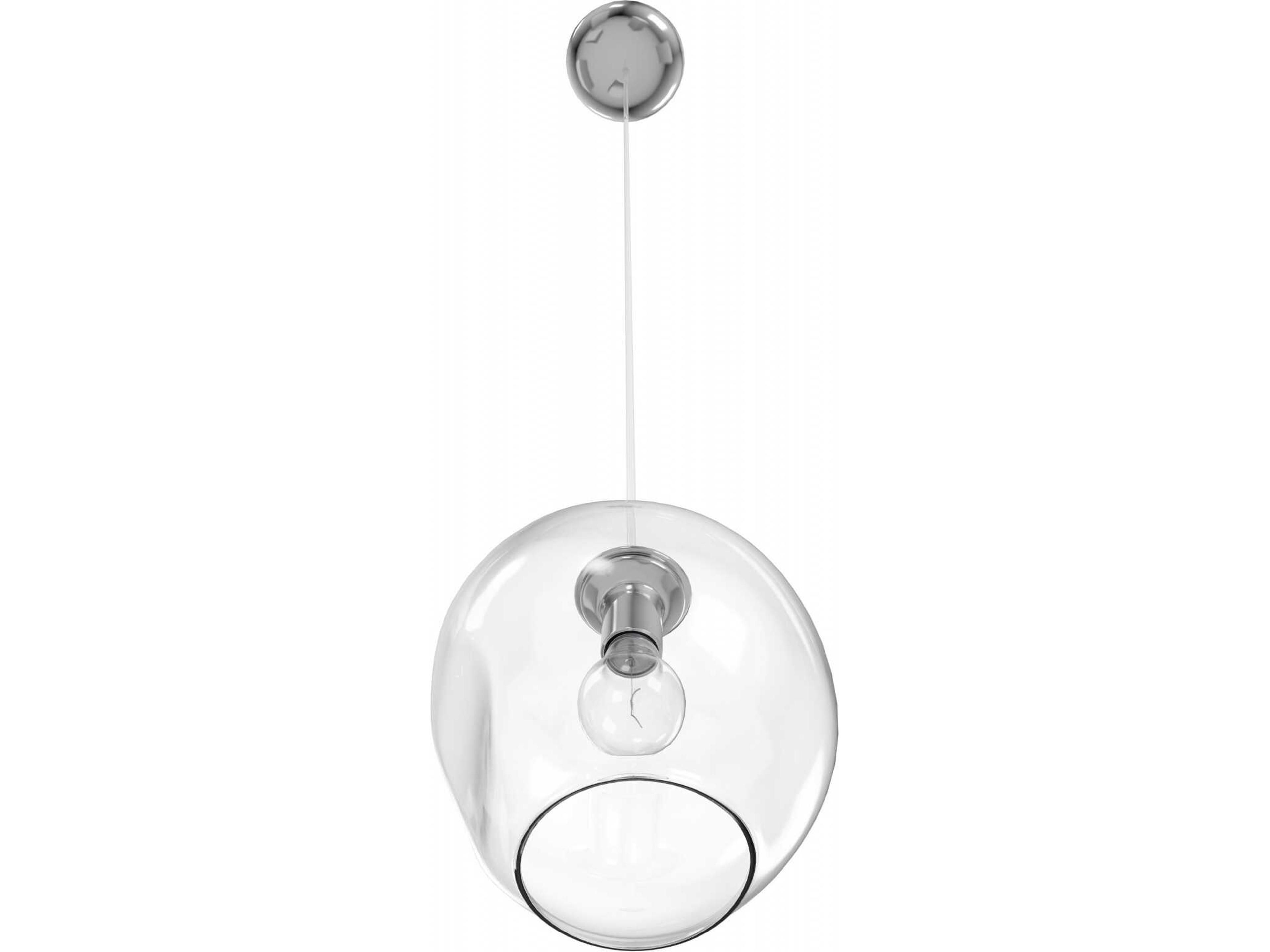 Avenue Lighting Fairfax Ave 1-Light Matte Chrome Globe Mini Pendant