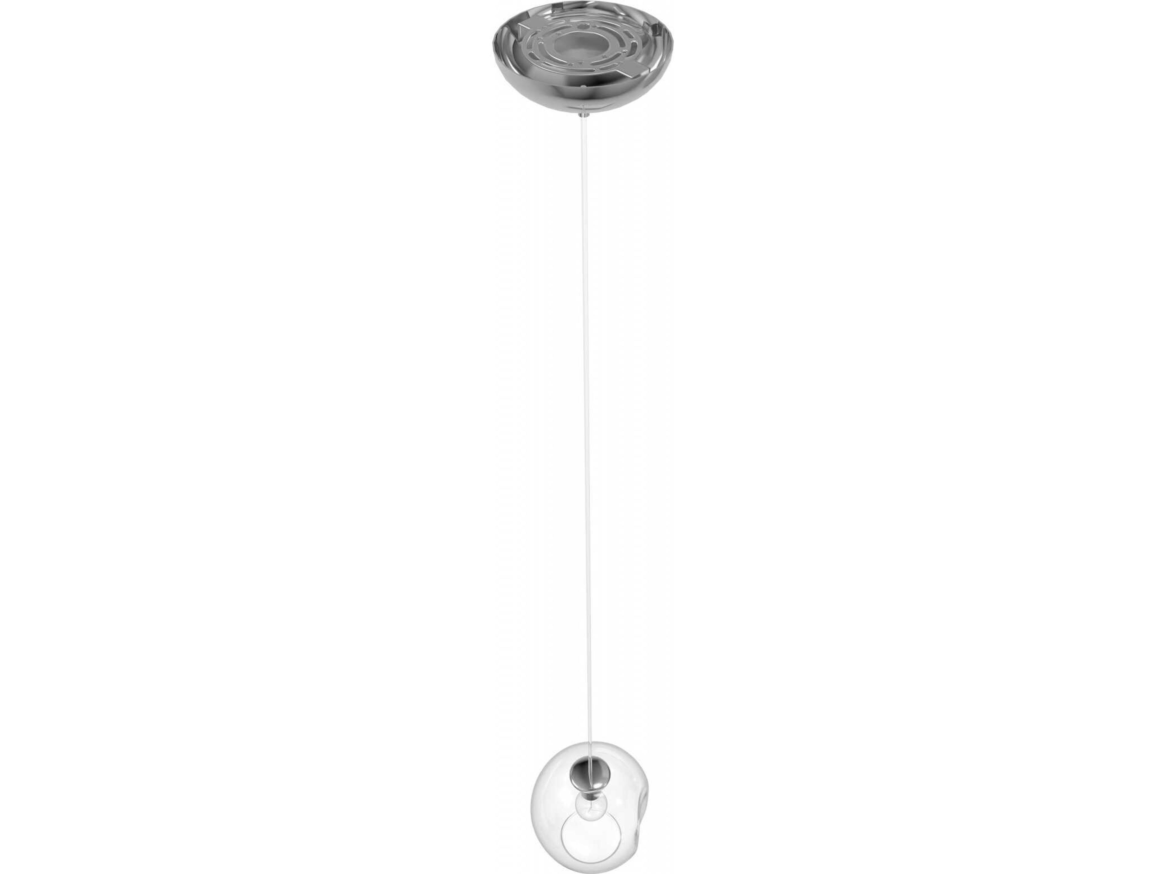 Avenue Lighting Fairfax Ave 1-Light Matte Chrome Globe Mini Pendant