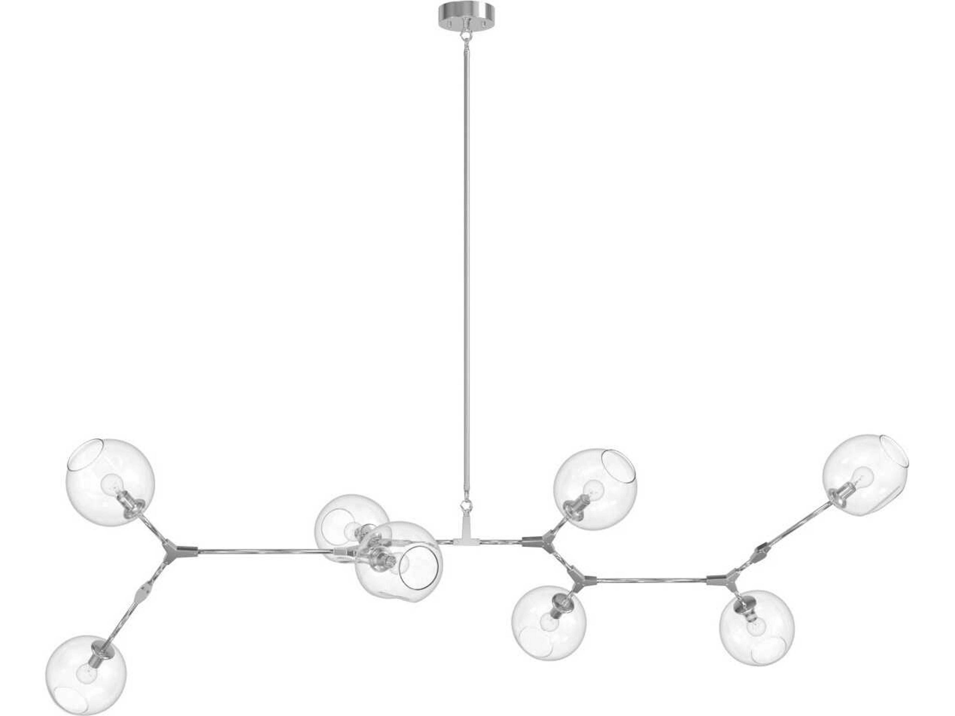 Fairfax Ave Eight Light Chandelier Modern Abstract
