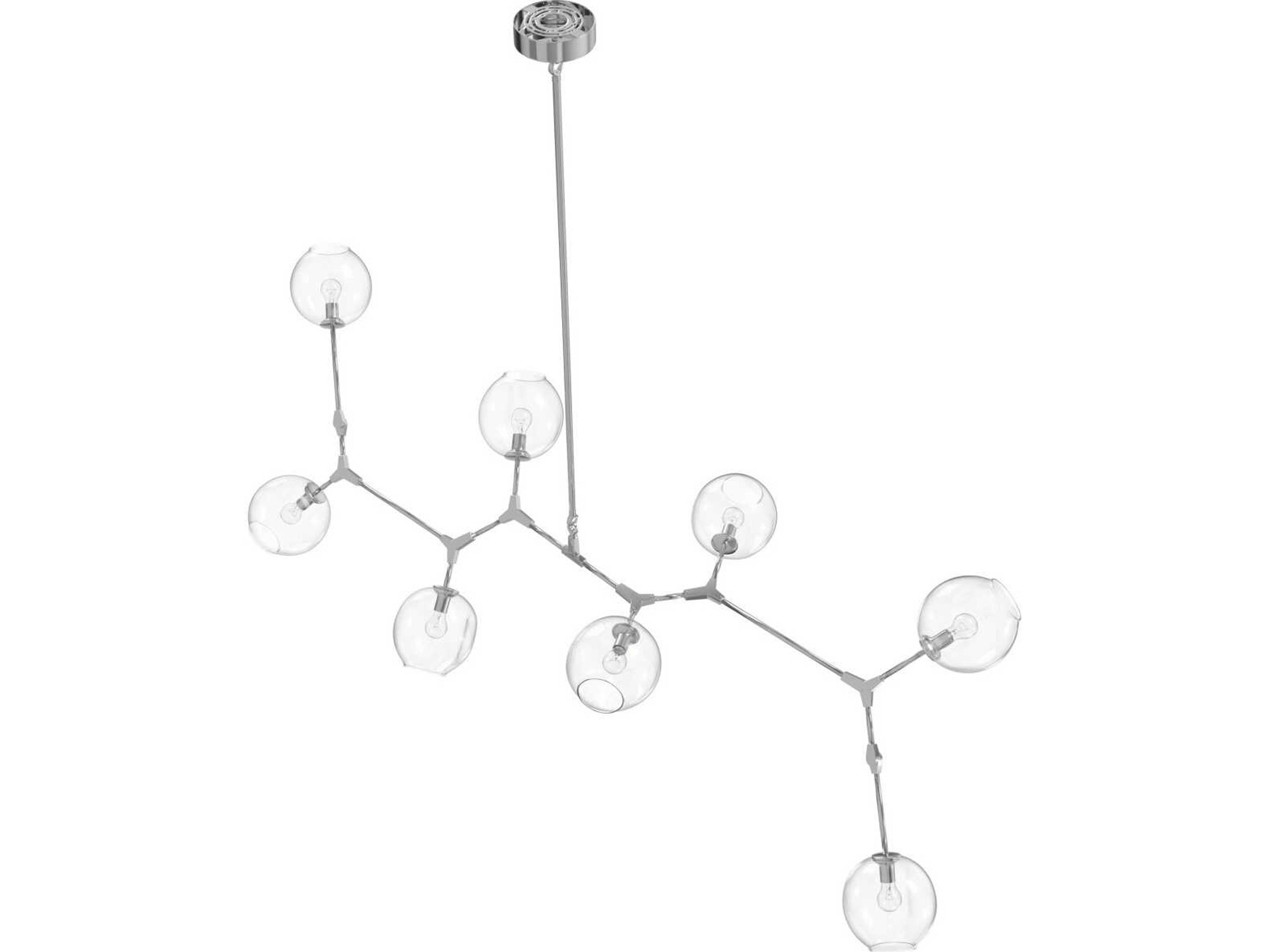 Avenue Lighting Fairfax Ave 8-Light Matte Chrome Globe Island Pendant
