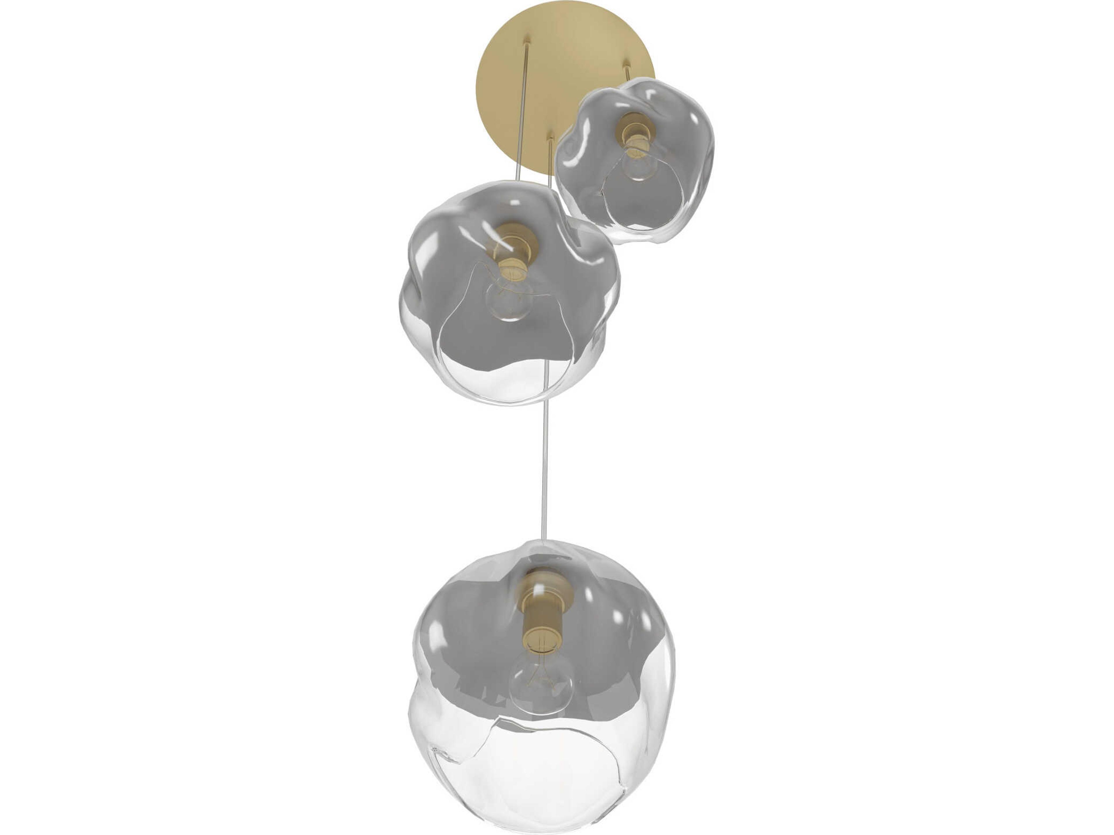 Avenue Lighting Sonoma Ave 3-Light Brushed Brass Pendant