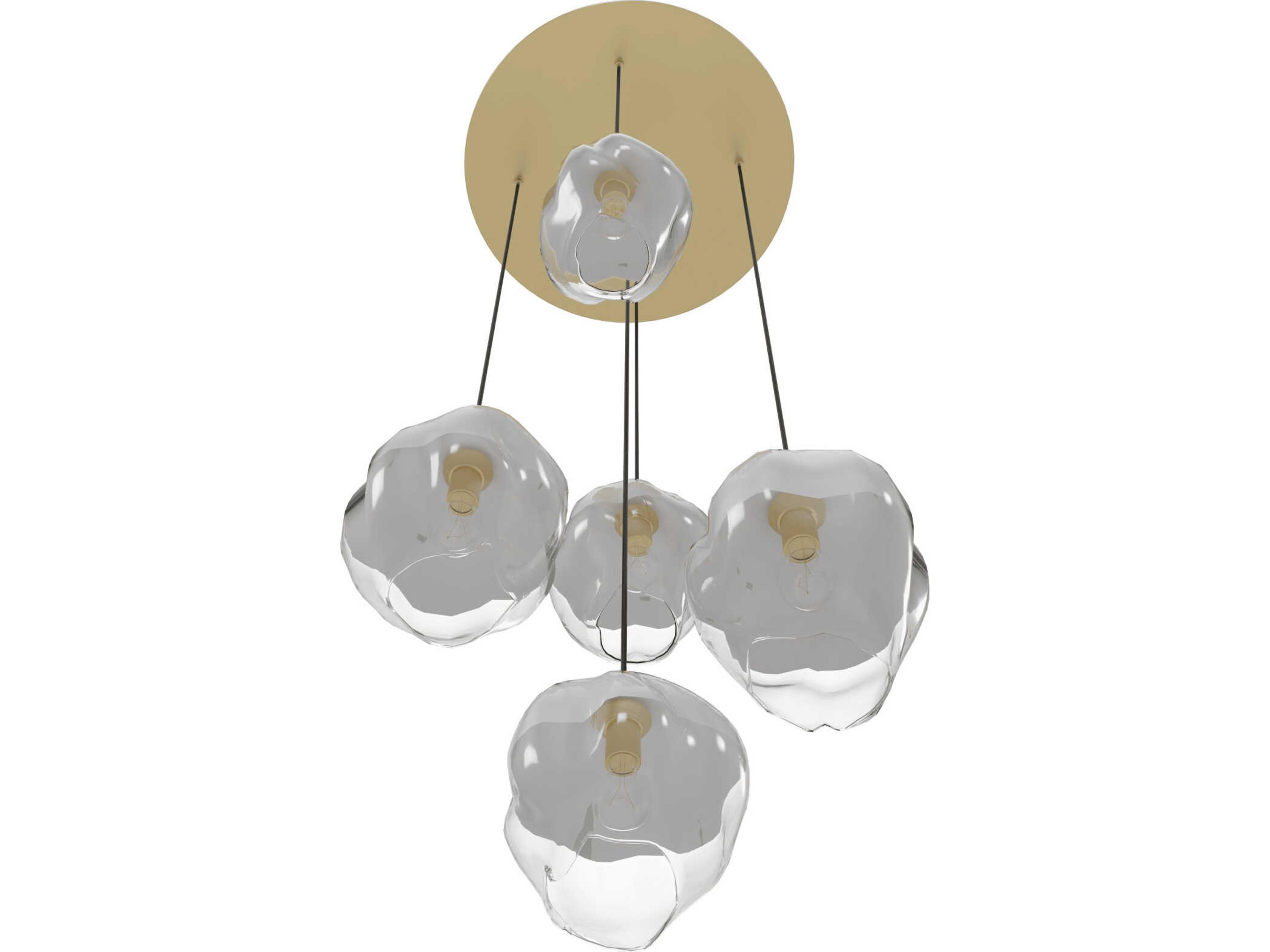 Avenue Lighting Sonoma Ave 5-Light Brushed Brass Pendant