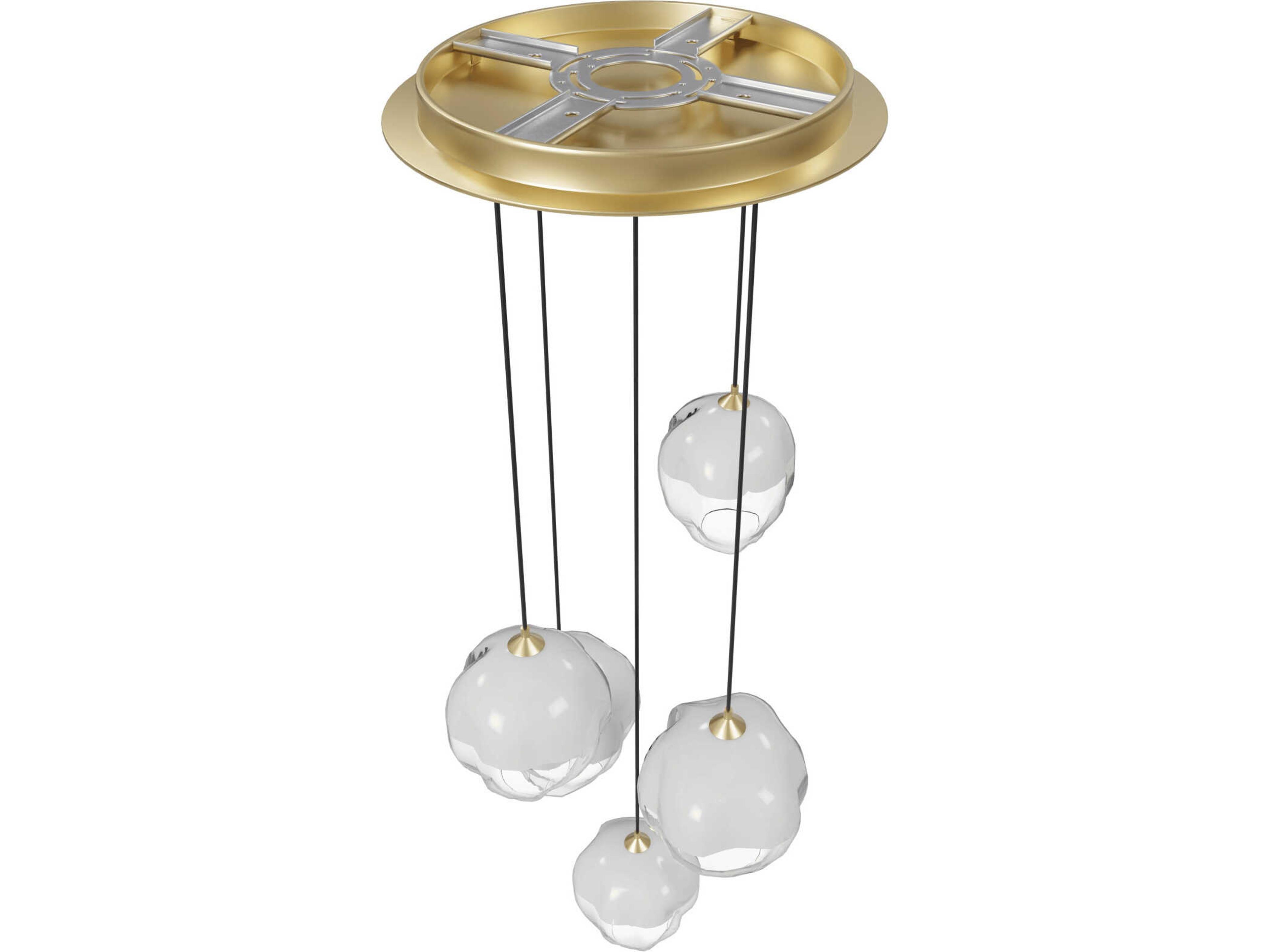 Avenue Lighting Sonoma Ave 5-Light Brushed Brass Pendant