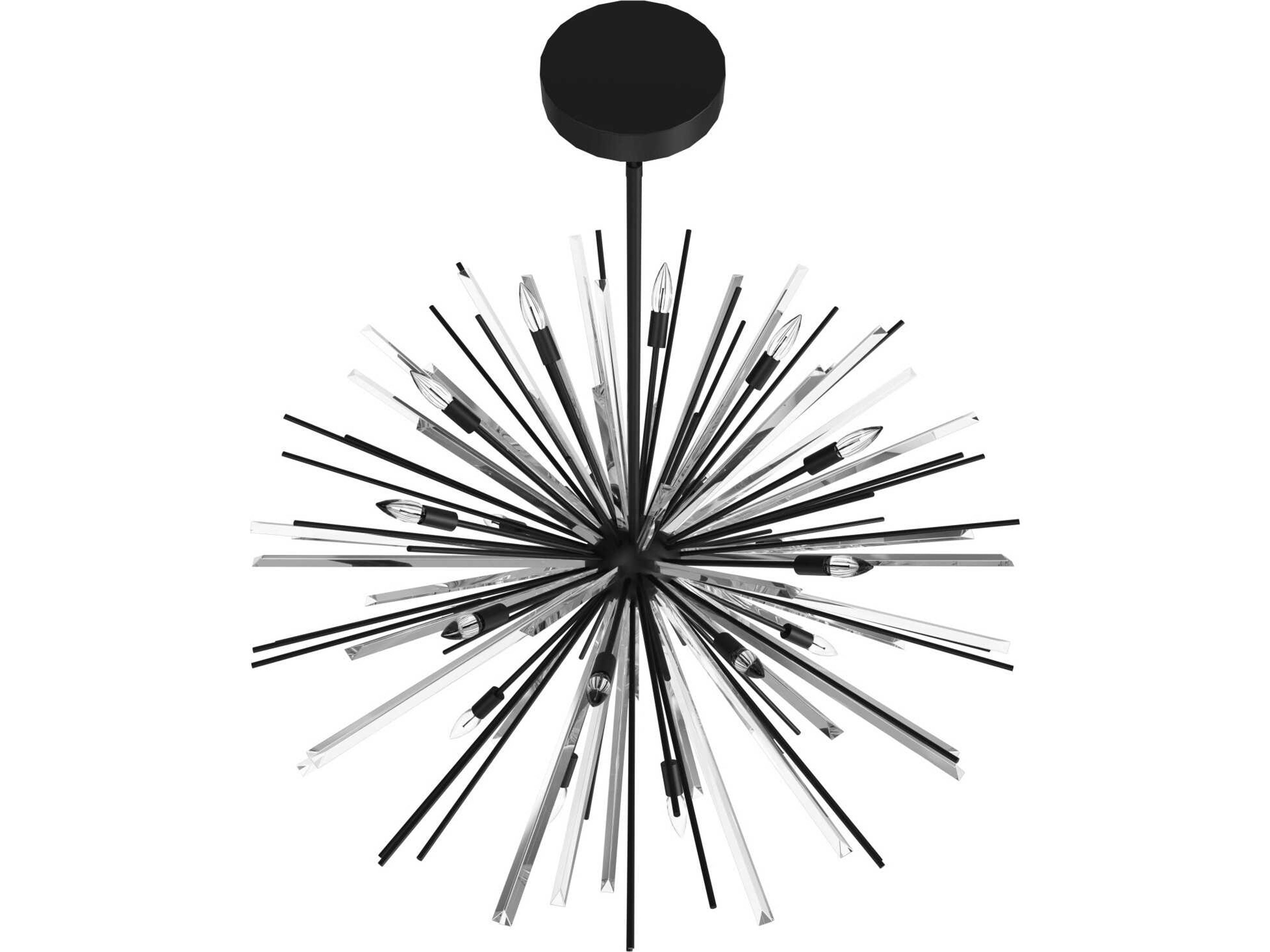 Avenue Lighting Palisades Ave 18-Light Black Sputnik Pendant