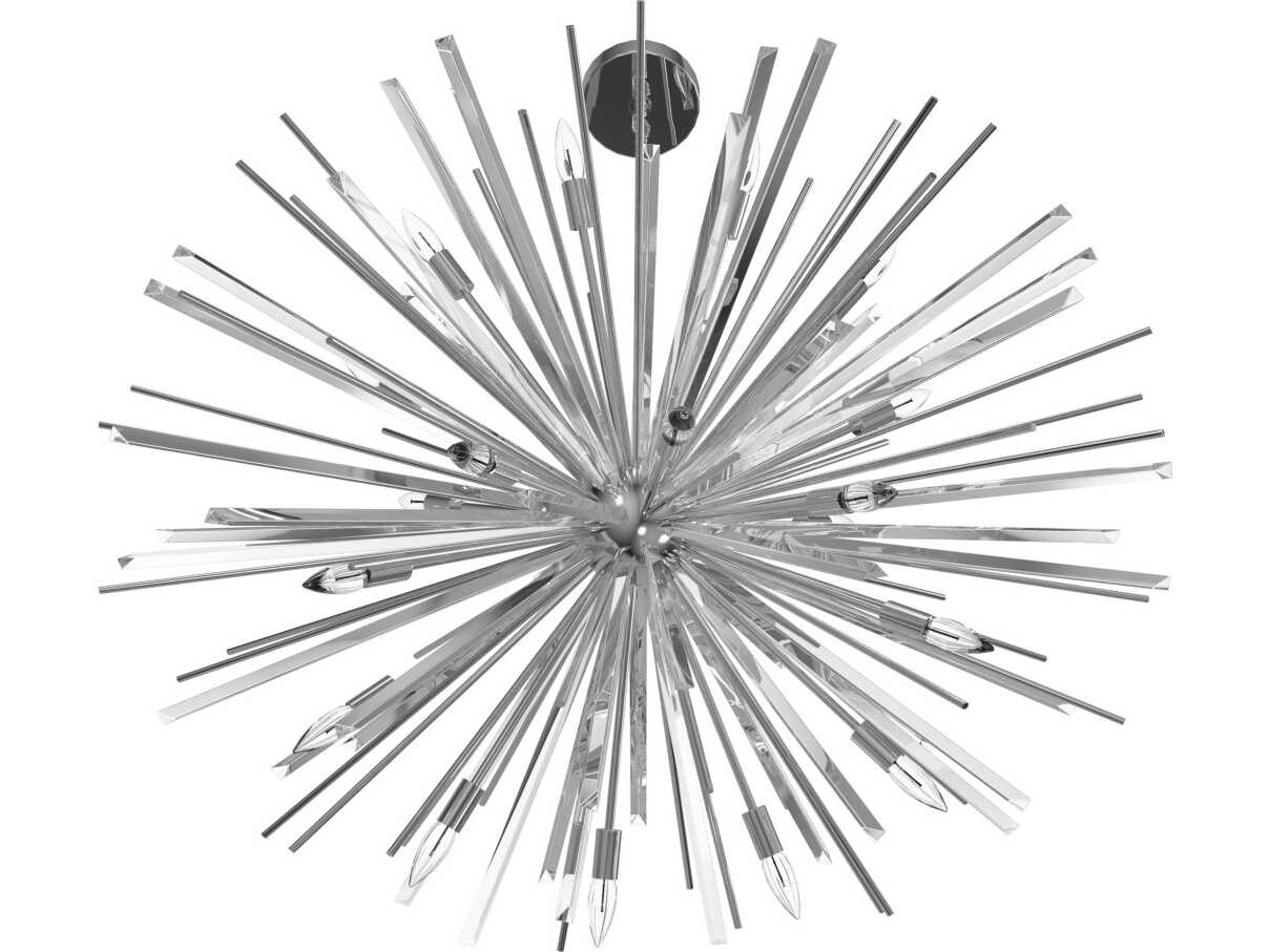 Avenue Lighting Palisades Ave 18-Light Chrome Sputnik Pendant