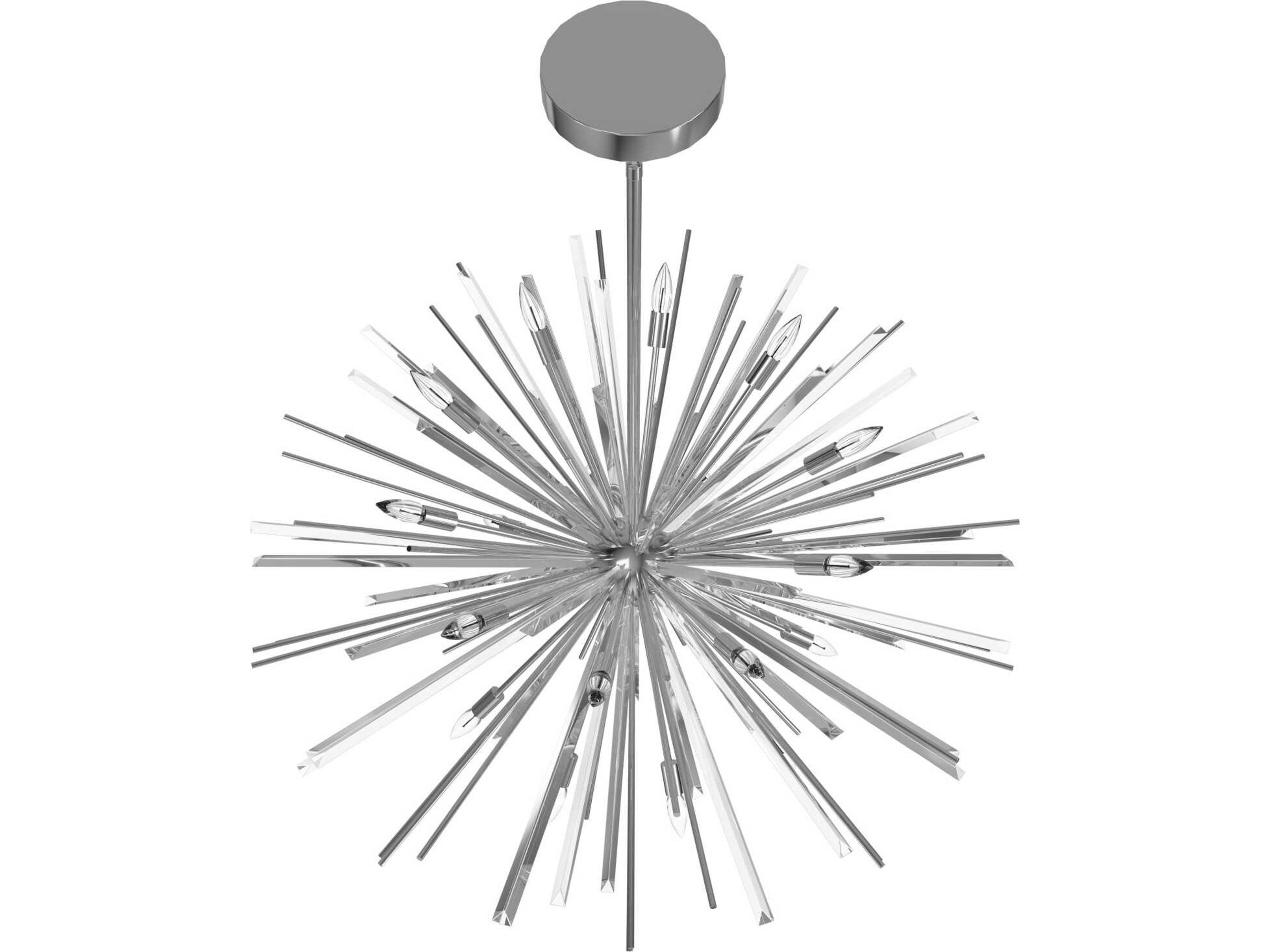 Avenue Lighting Palisades Ave 18-Light Chrome Sputnik Pendant