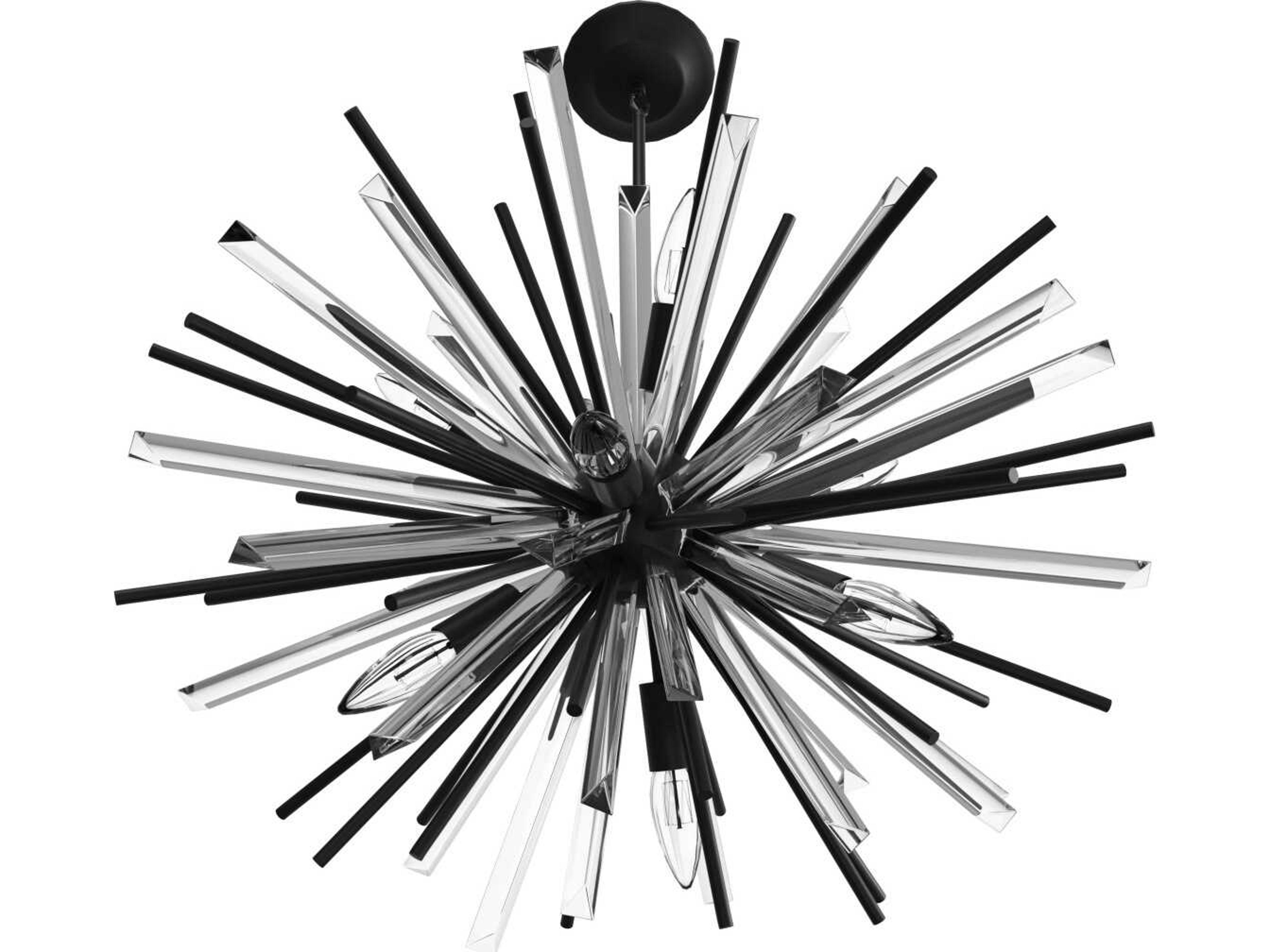 Avenue Lighting Palisades Ave 6-Light Black Sputnik Pendant