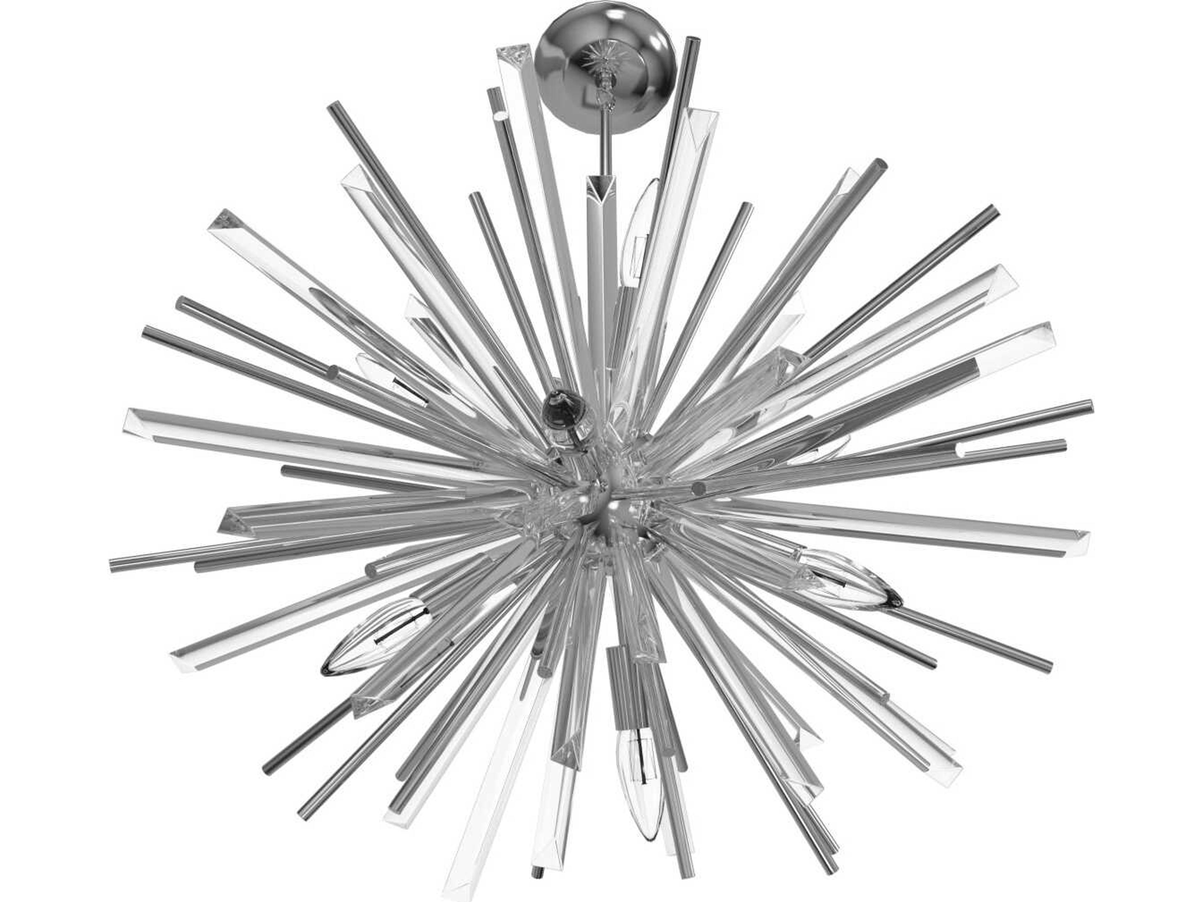 Avenue Lighting Palisades Ave 6-Light Chrome Sputnik Pendant