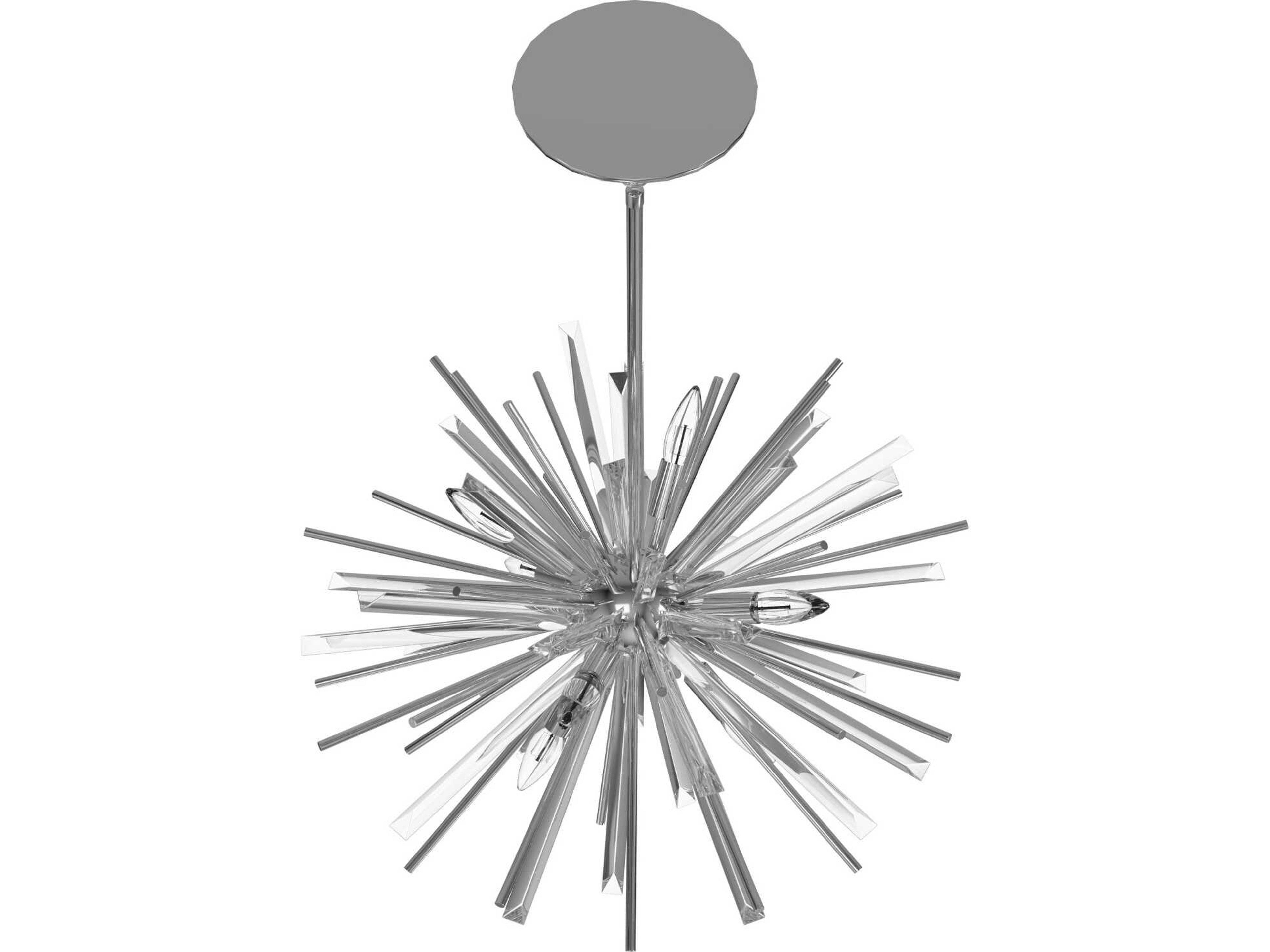 Avenue Lighting Palisades Ave 6-Light Chrome Sputnik Pendant
