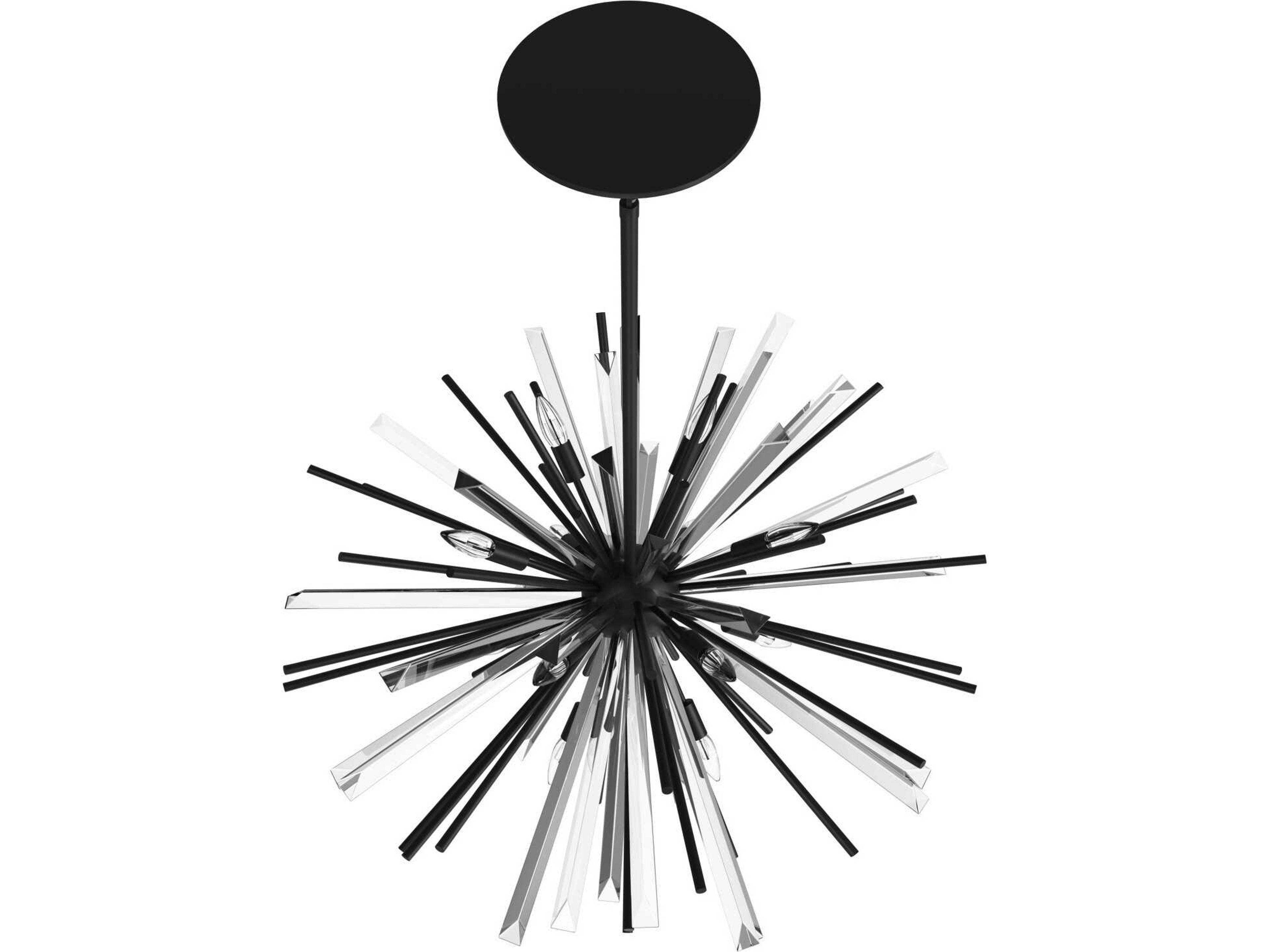 Avenue Lighting Palisades Ave 8-Light Black Sputnik Pendant