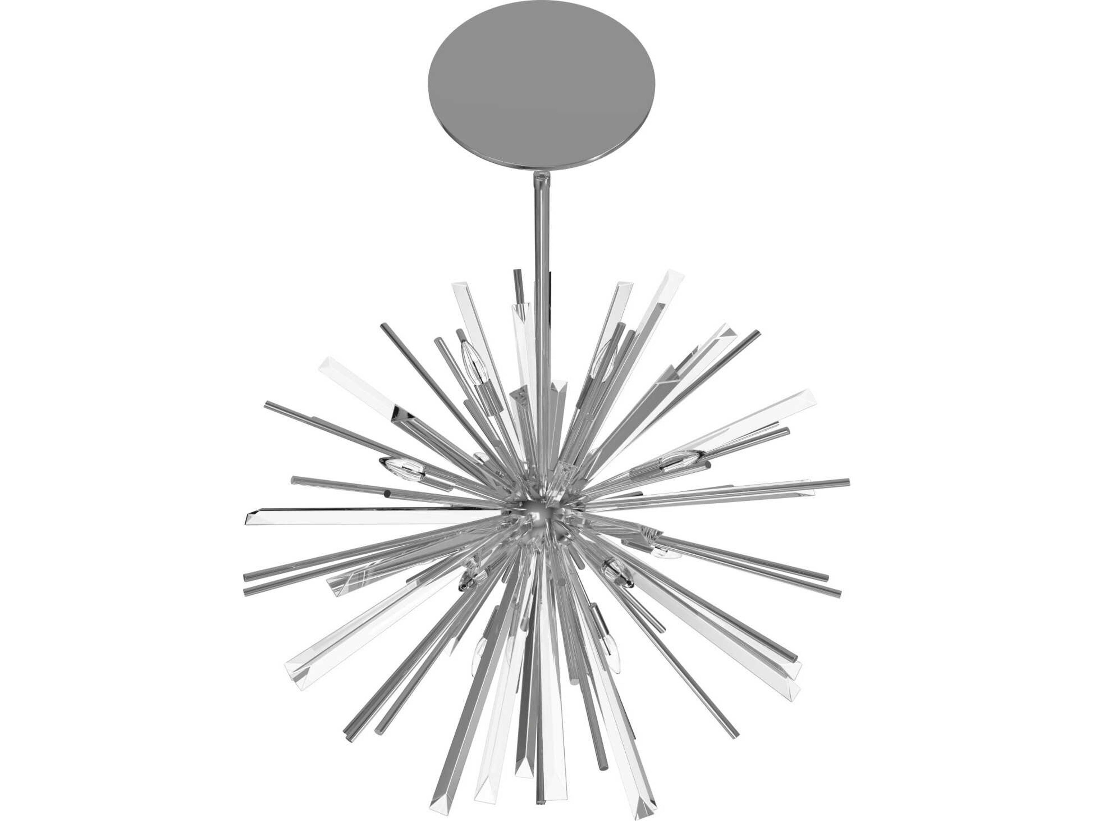 Avenue Lighting Palisades Ave 8-Light Chrome Sputnik Pendant
