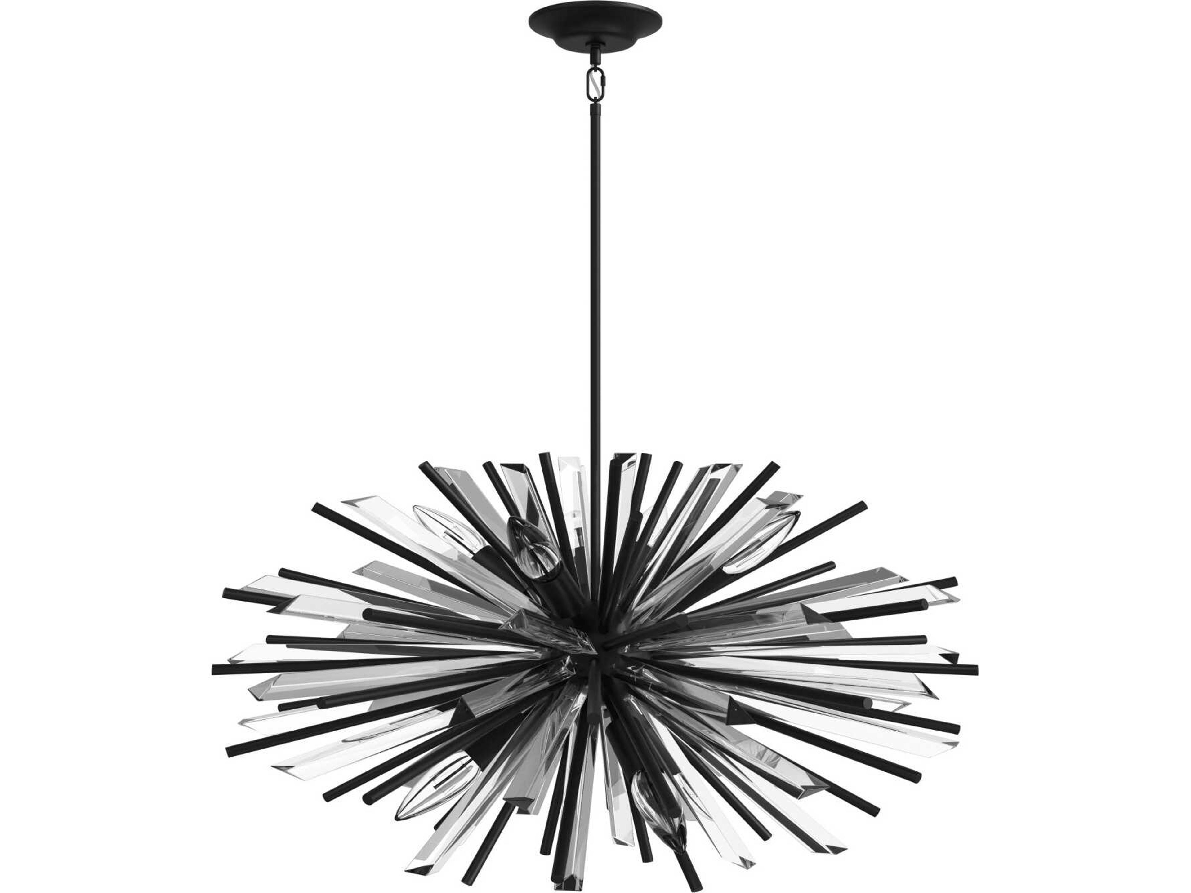 Palisades Ave Ten Light Chandelier Sputnik Style