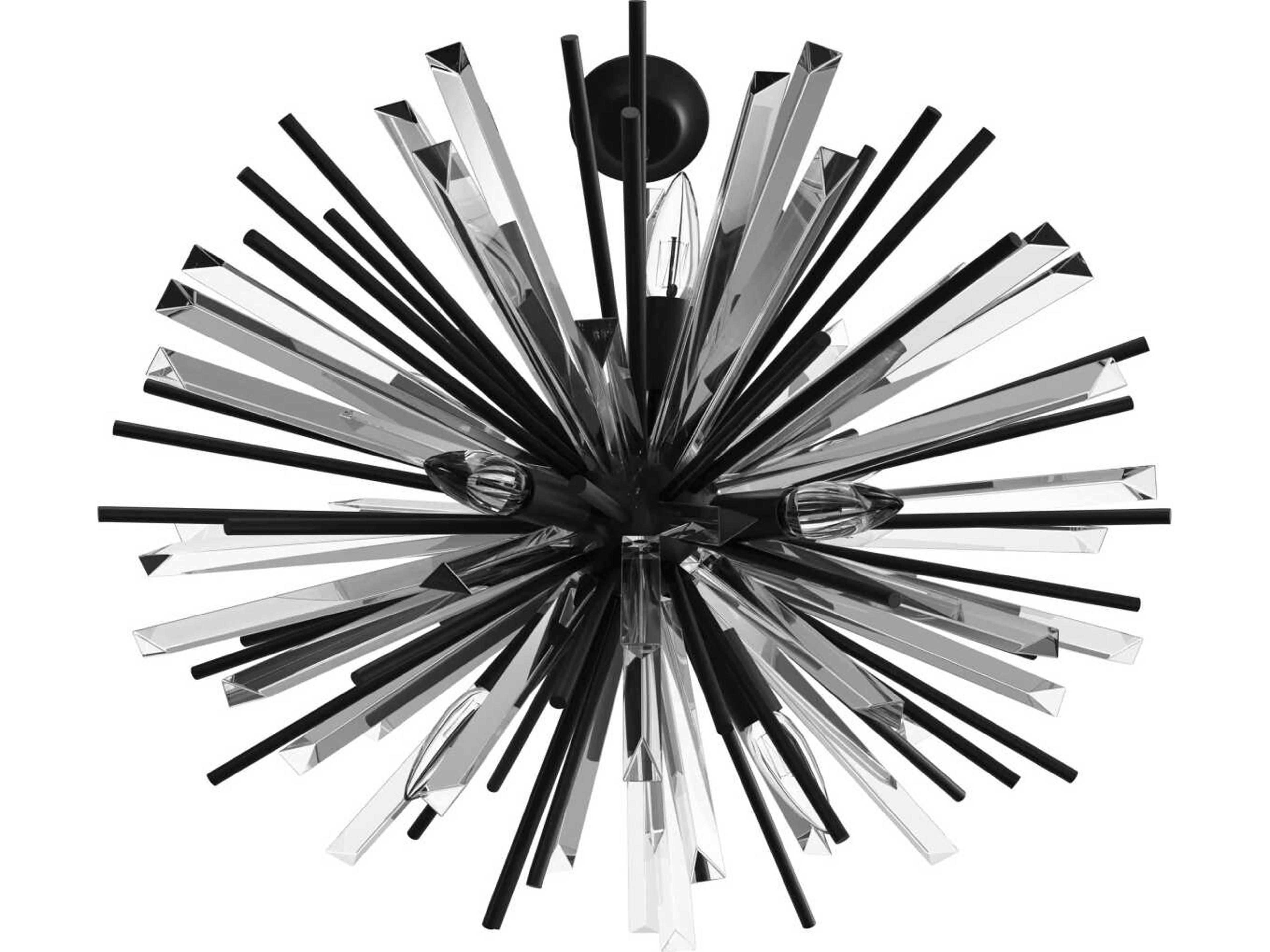 Avenue Lighting Palisades Ave 10-Light Black Sputnik Pendant