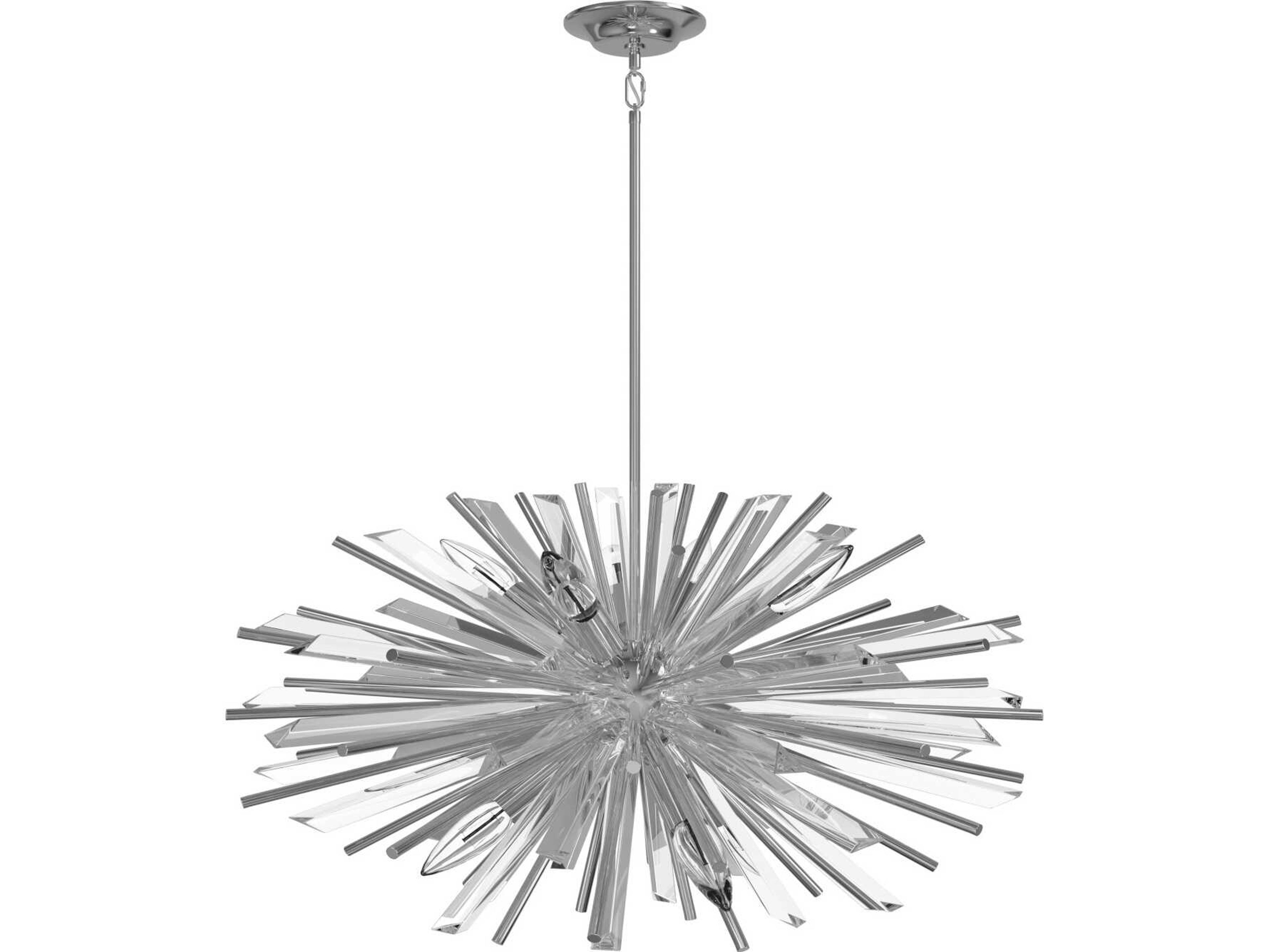 Palisades Avenue Sputnik Chandelier Modern Chrome Light