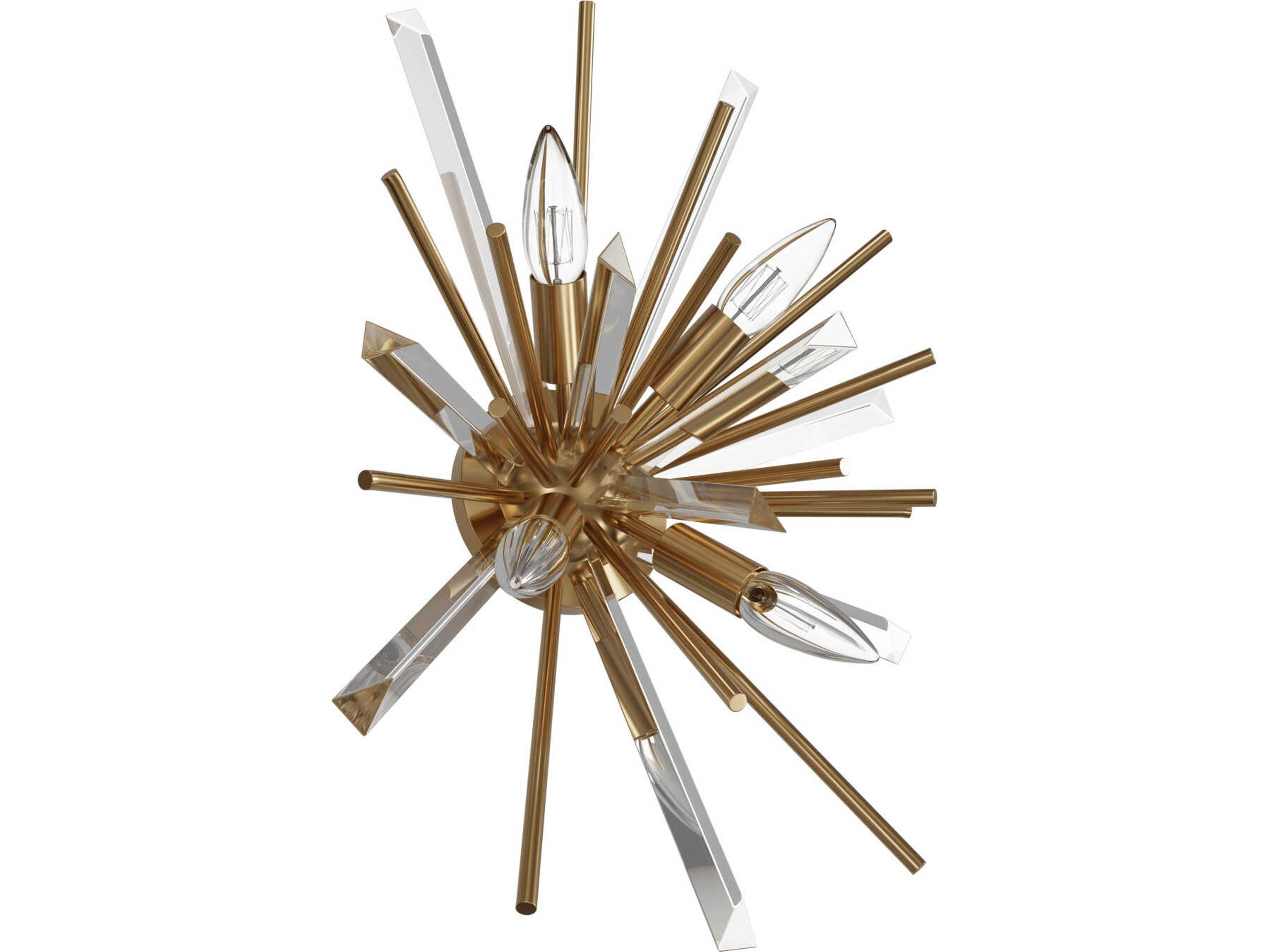 Avenue Lighting Palisades Ave 4-Light Aged Brass Wall Sconce