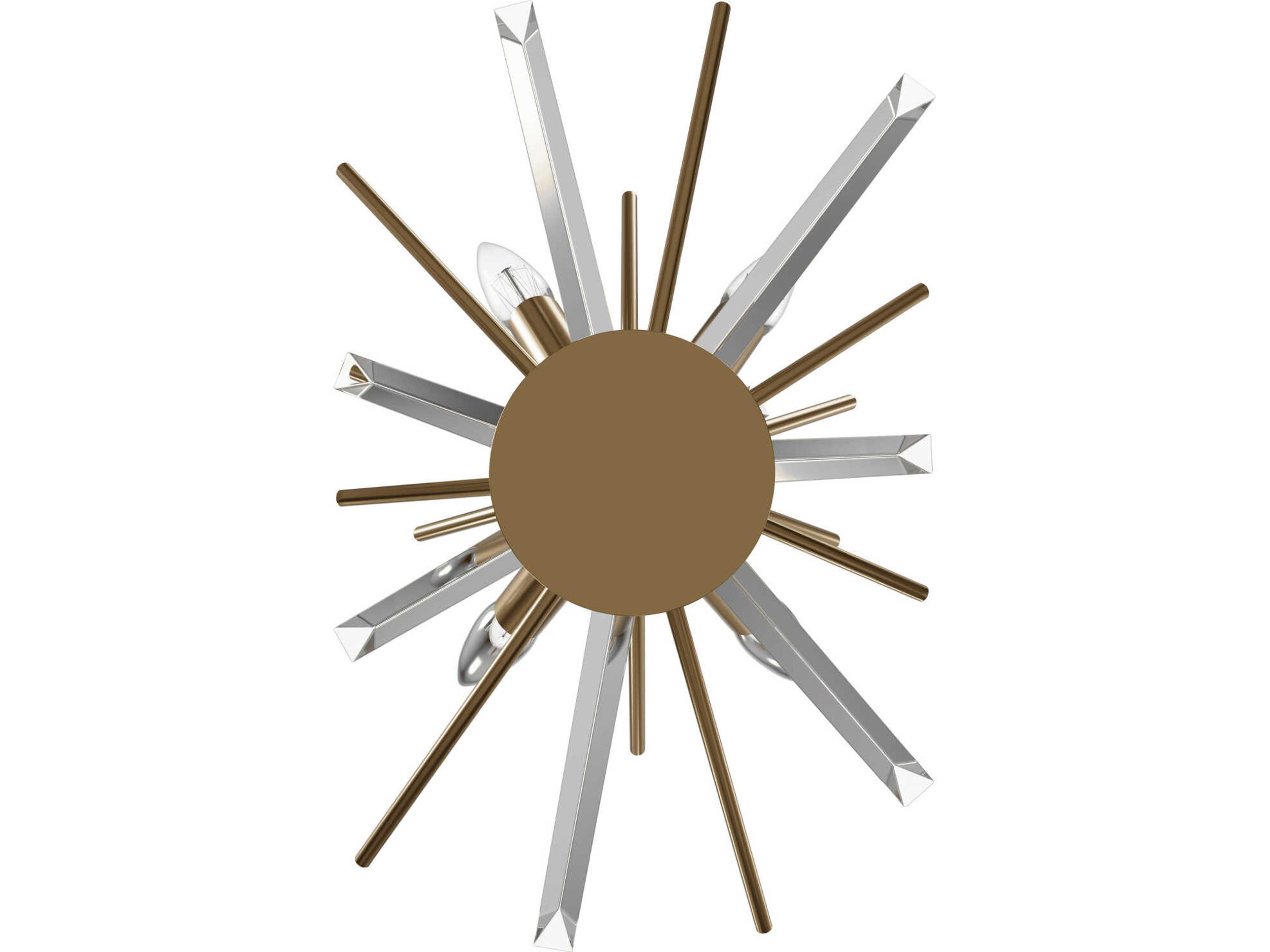 Avenue Lighting Palisades Ave 4-Light Aged Brass Wall Sconce