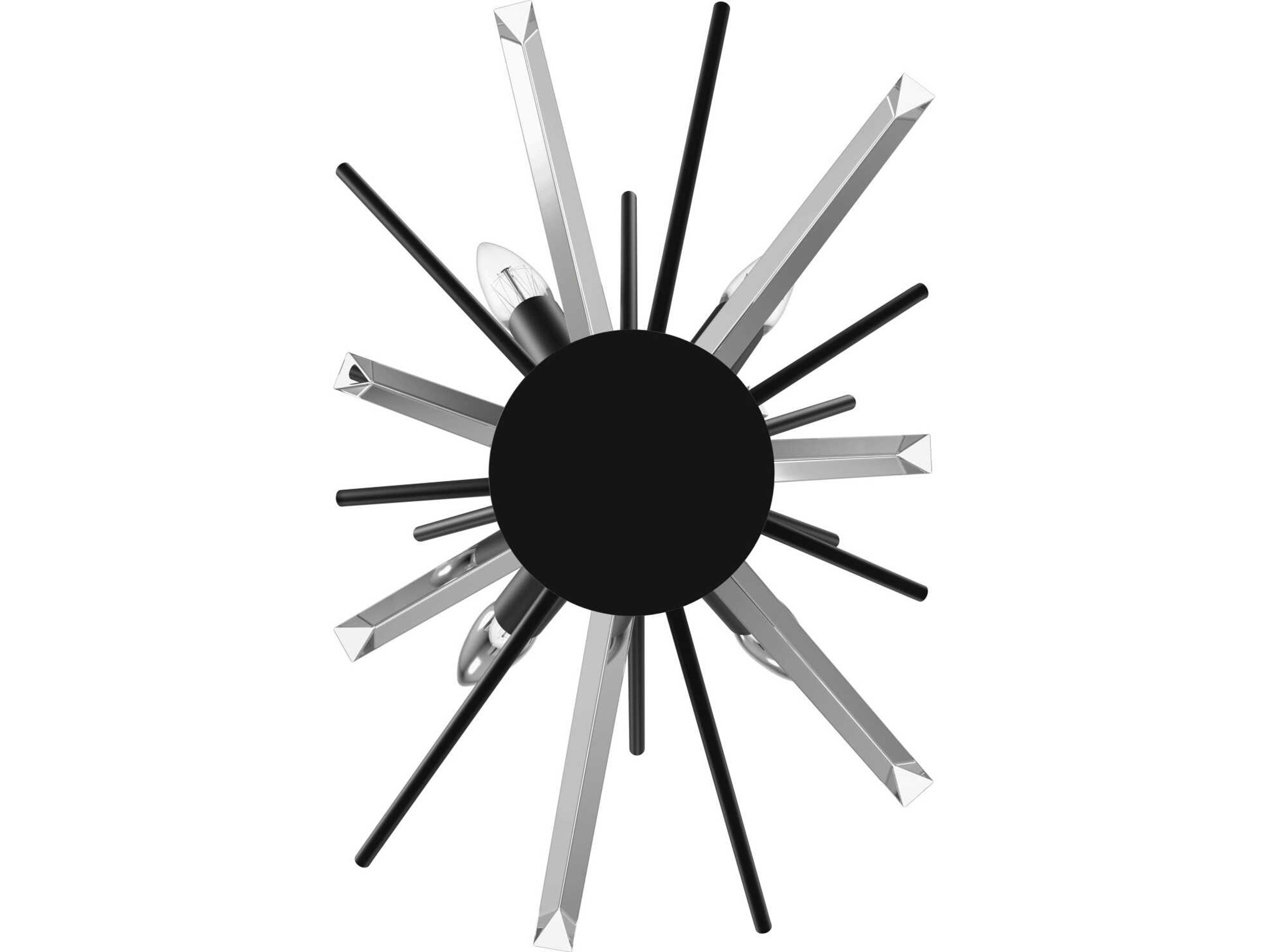 Avenue Lighting Palisades Ave 4-Light Black Wall Sconce