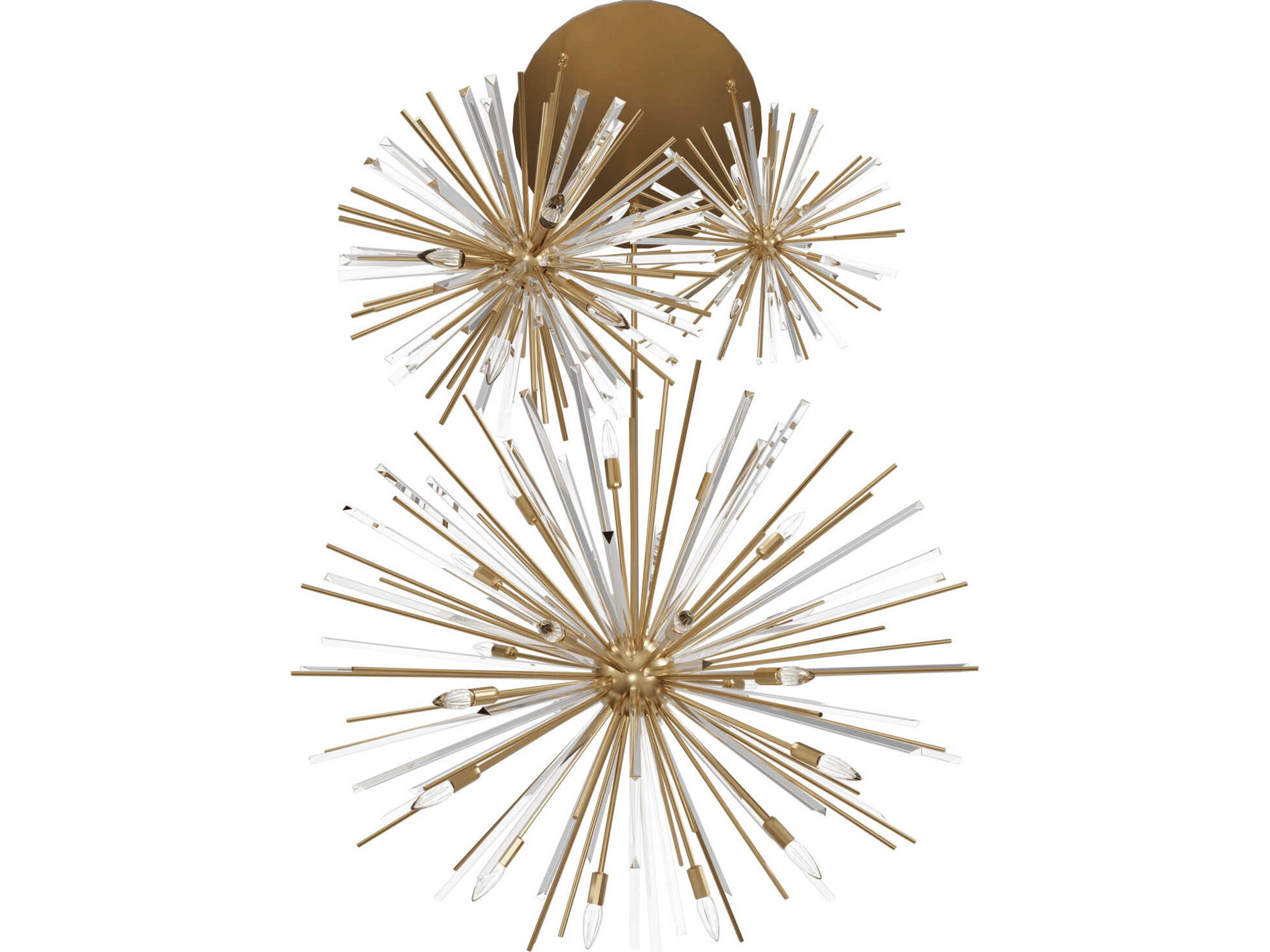 Avenue Lighting Palisades Ave 36-Light Aged Brass Sputnik Pendant