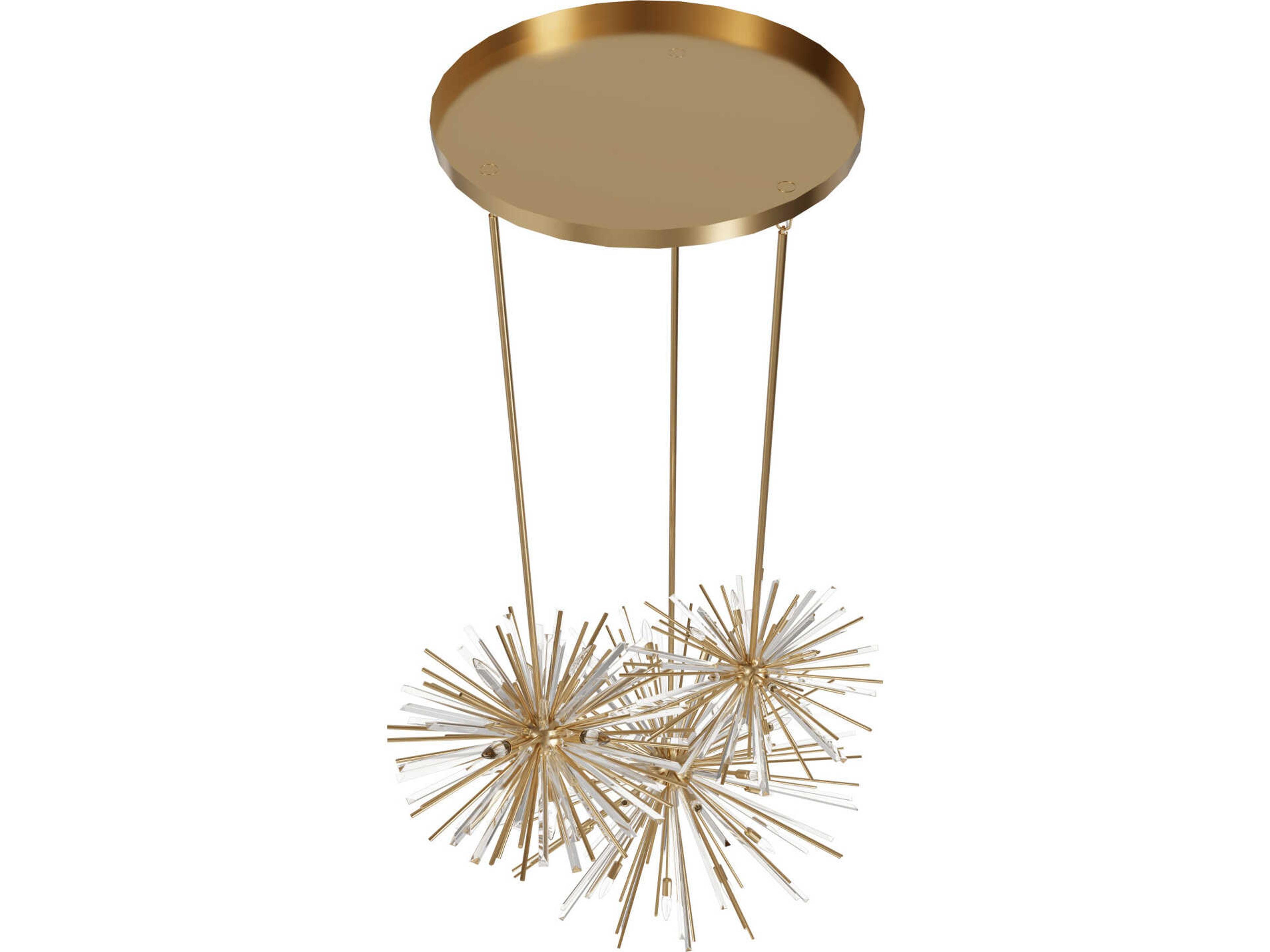 Avenue Lighting Palisades Ave 36-Light Aged Brass Sputnik Pendant