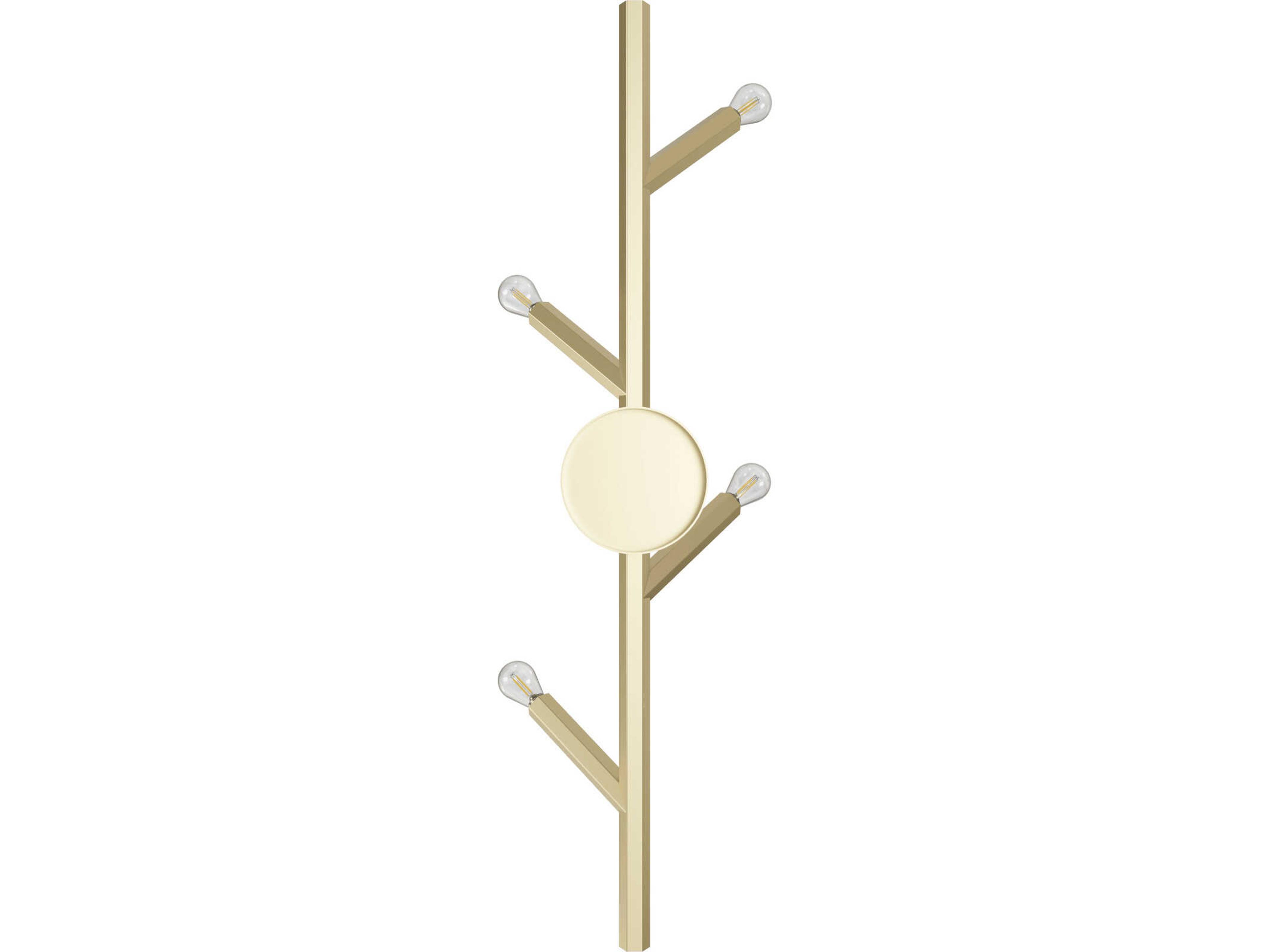 Avenue Lighting The Oaks 4-Light Brushed Brass Wall Sconce