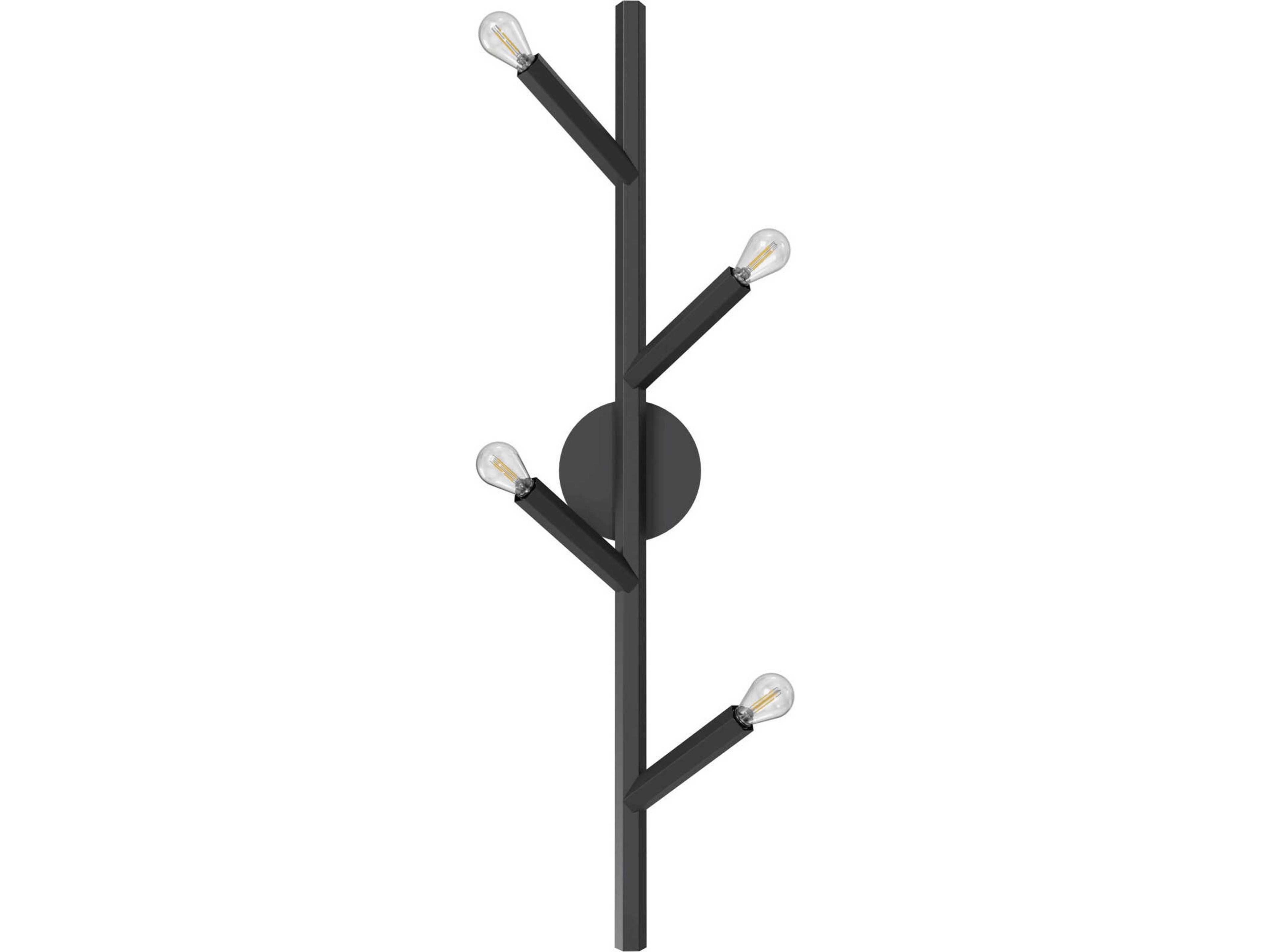 Oaks Wall Sconce Modern Black