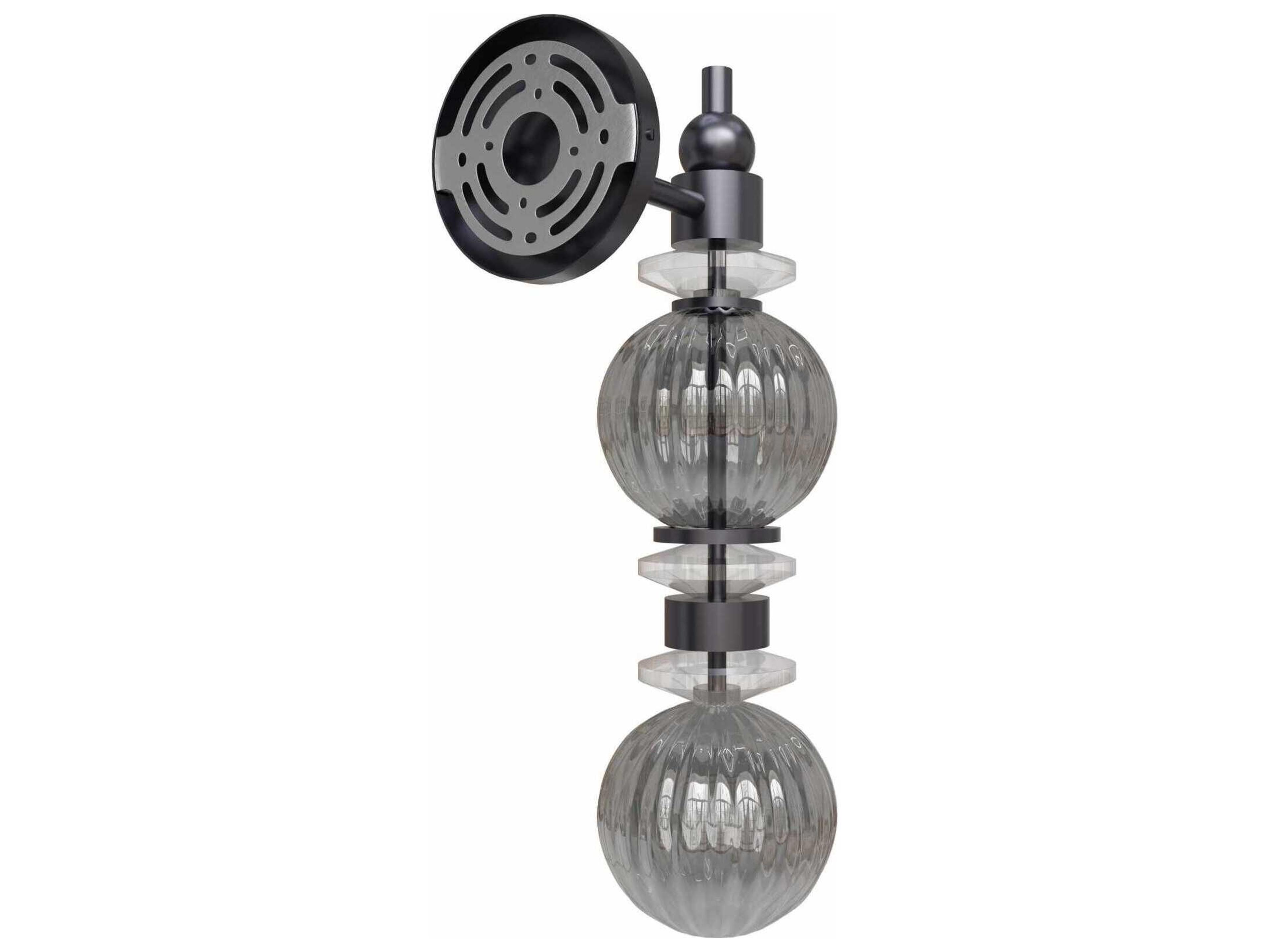 Avenue Lighting Avra 2-Light Black Wall Sconce