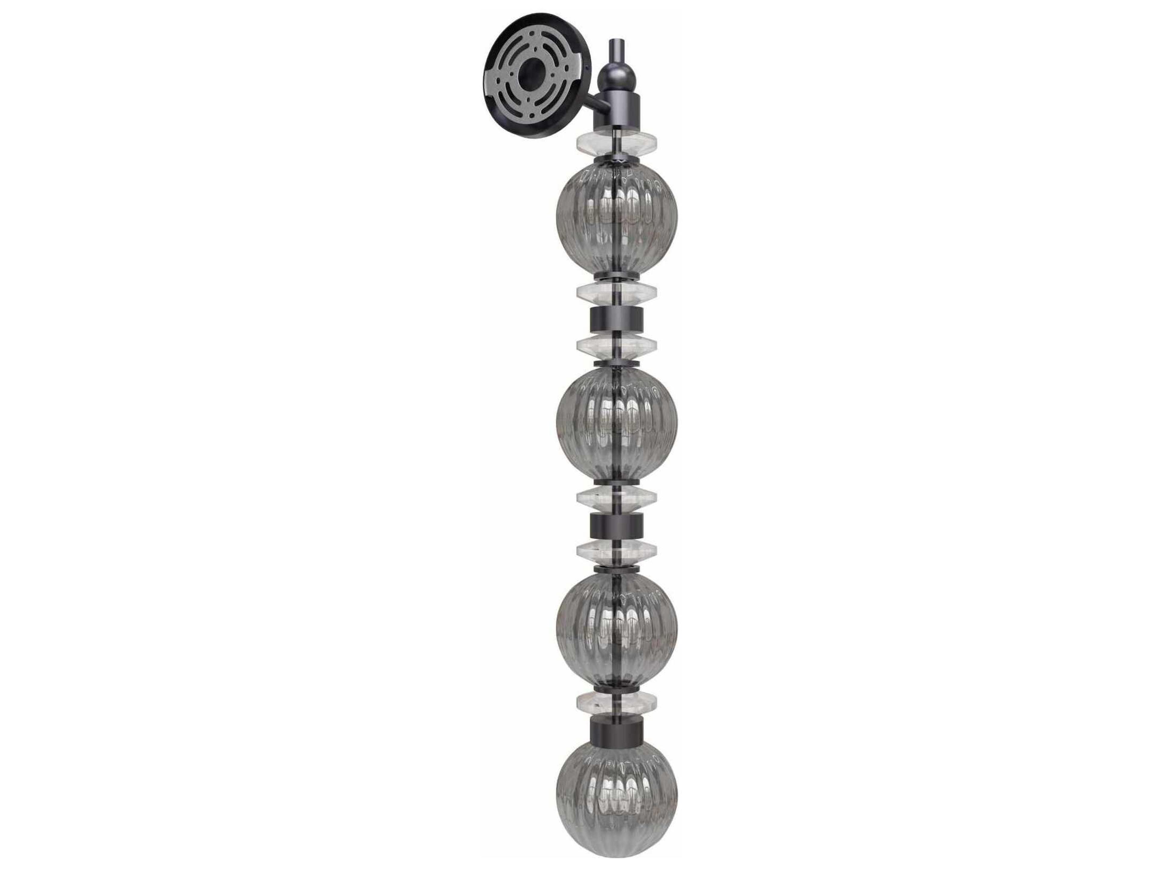 Avenue Lighting Avra 4-Light Black Wall Sconce