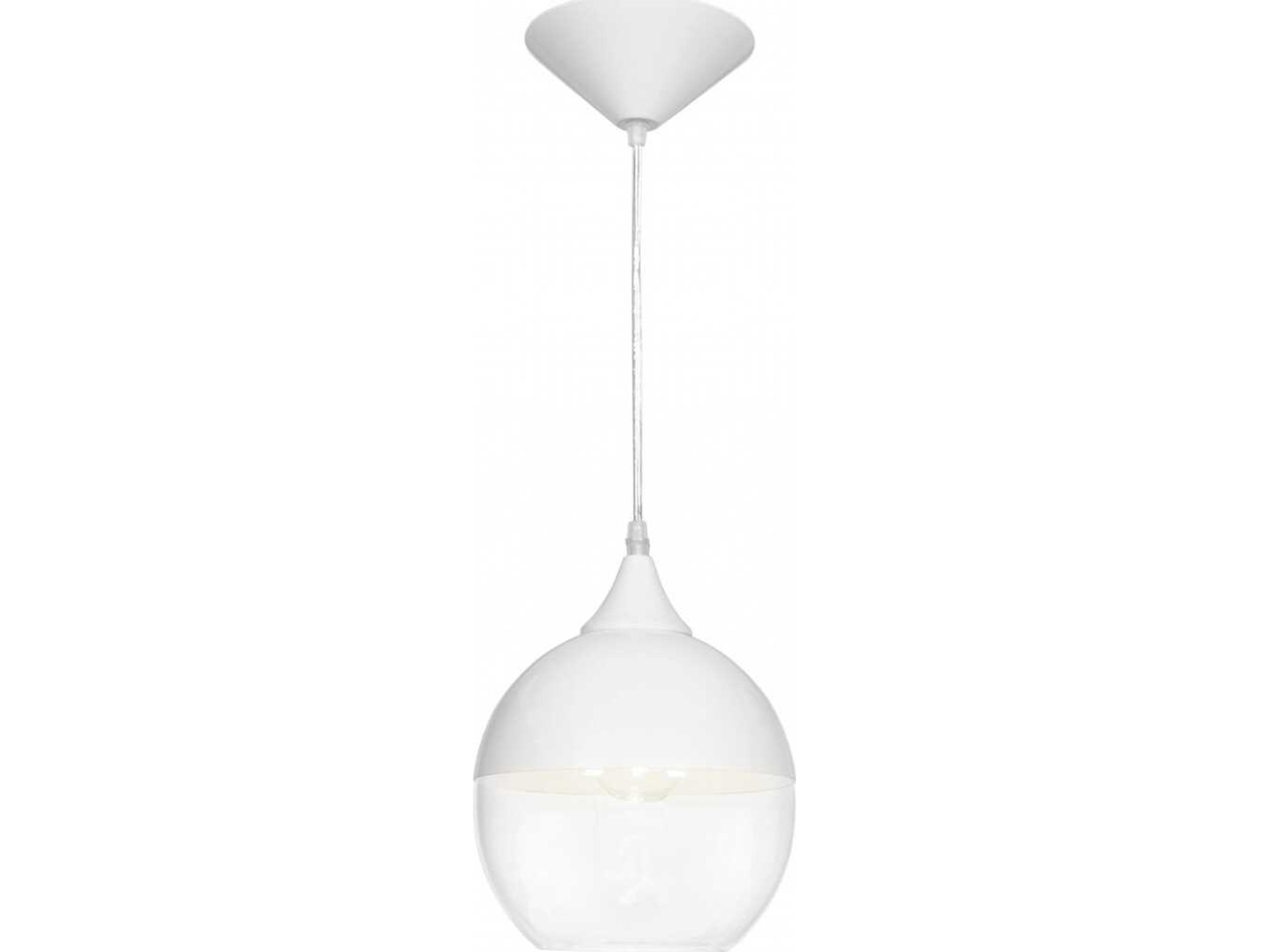 Robertson Blvd Pendant Light in White Modern