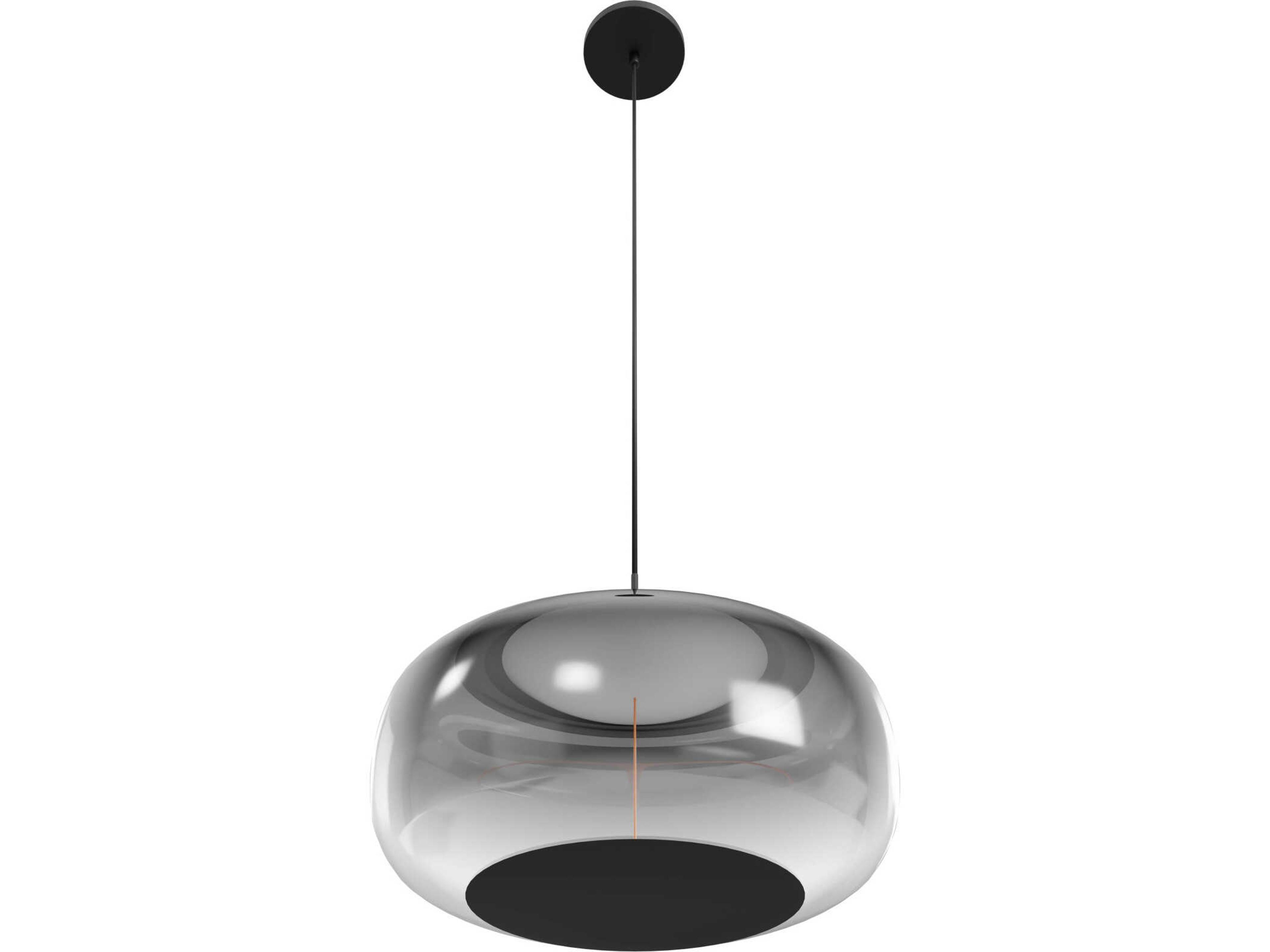 Avenue Lighting Monaco 1-Light Black Globe Mini Pendant