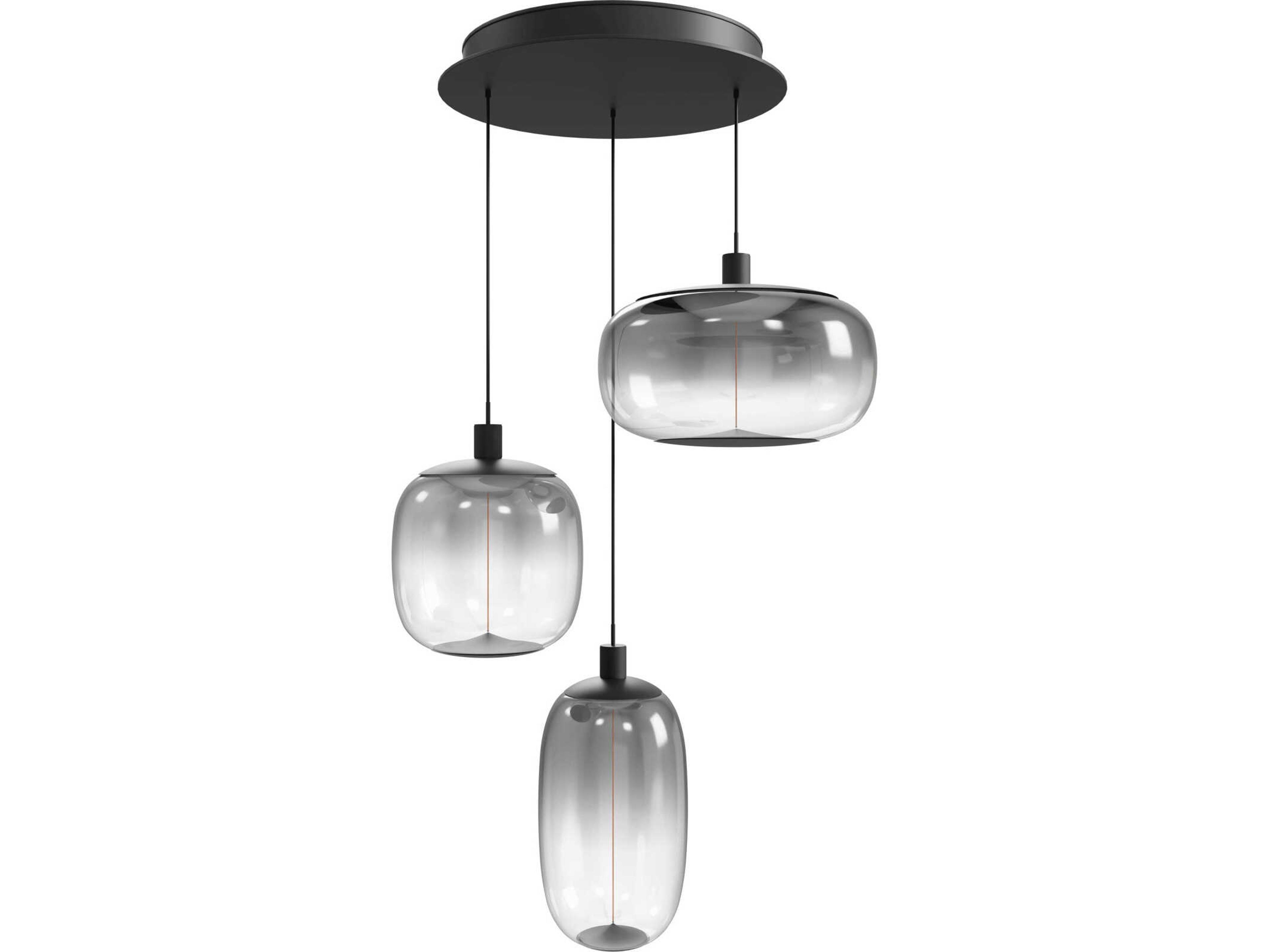 Monaco Multi-Port Pendant Light in Black