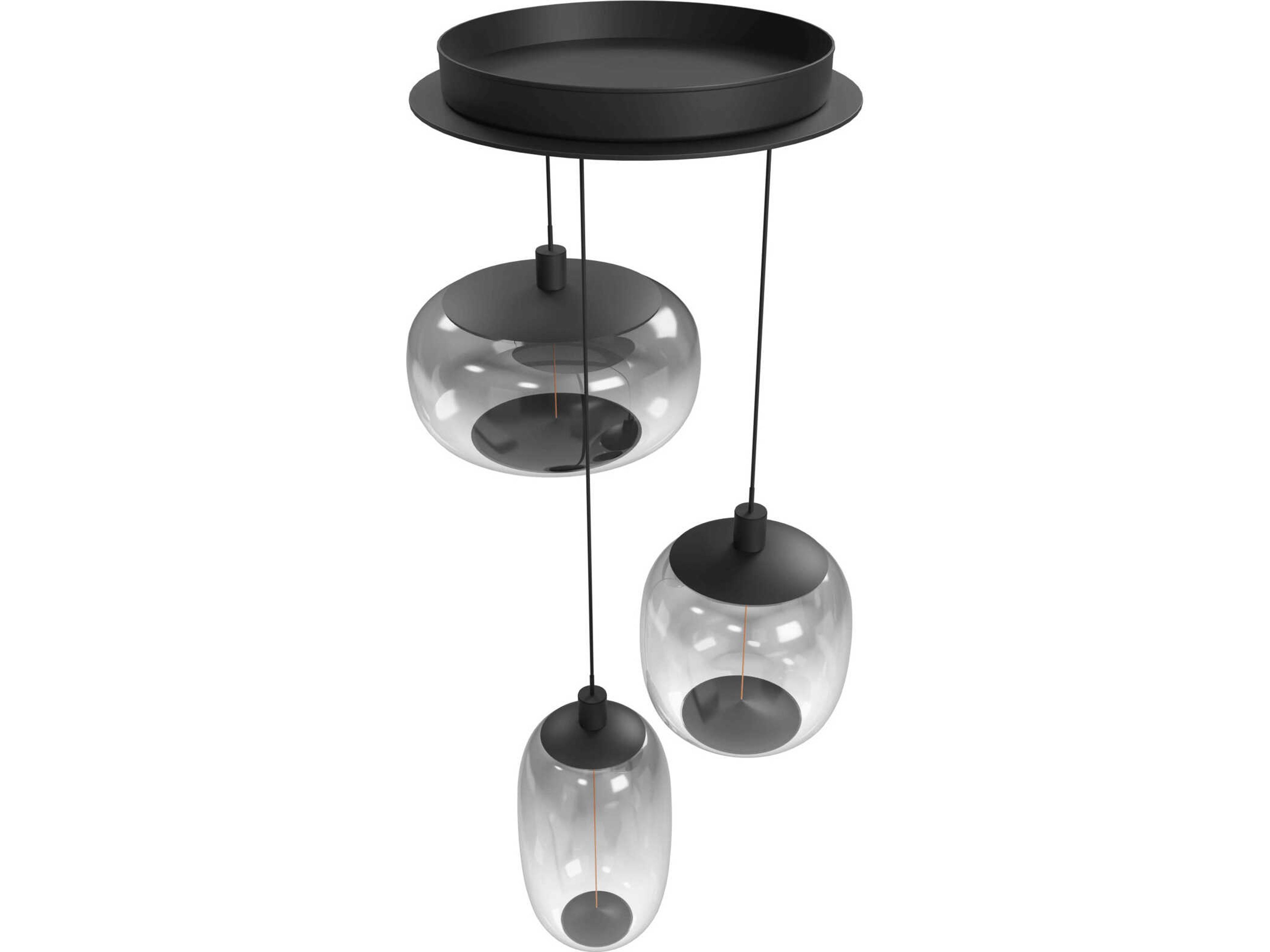 Avenue Lighting Monaco 1-Light Black Mini Pendant