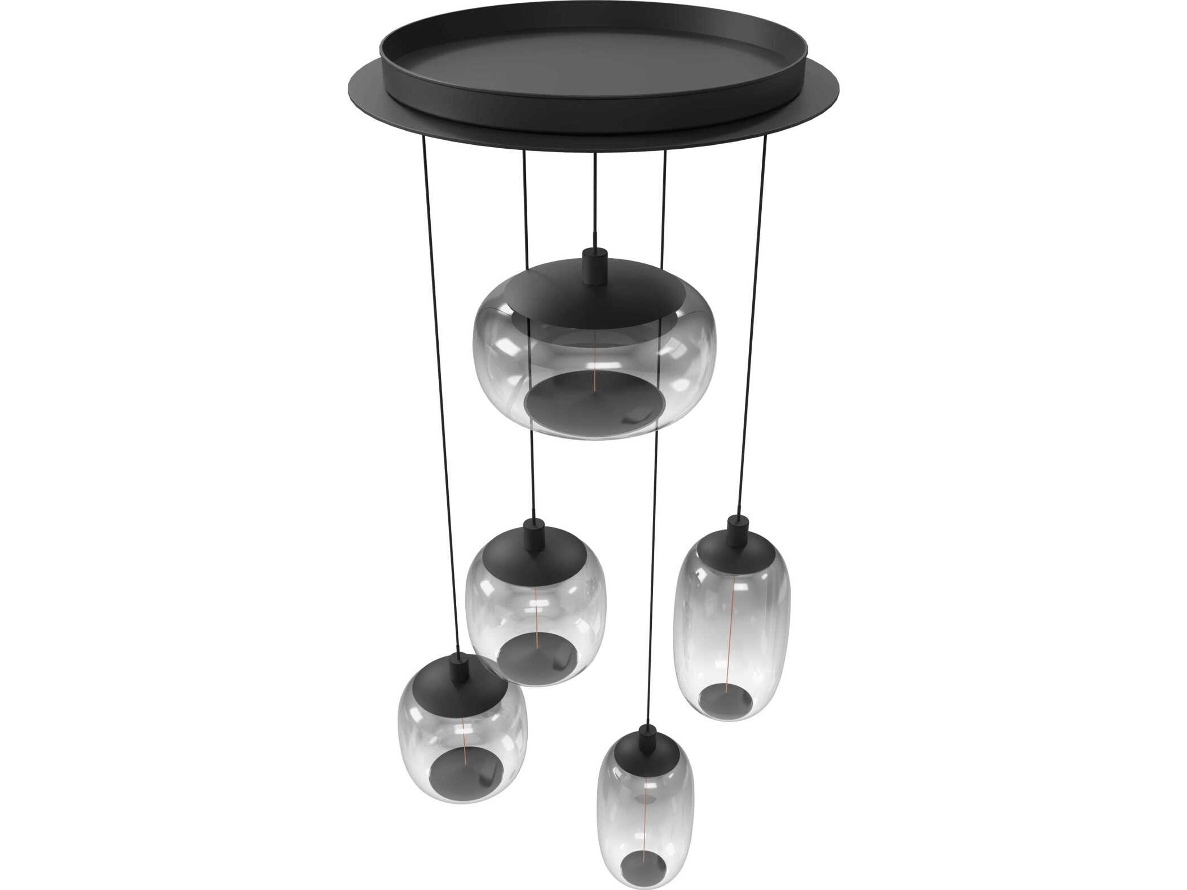 Avenue Lighting Monaco 1-Light Black Pendant