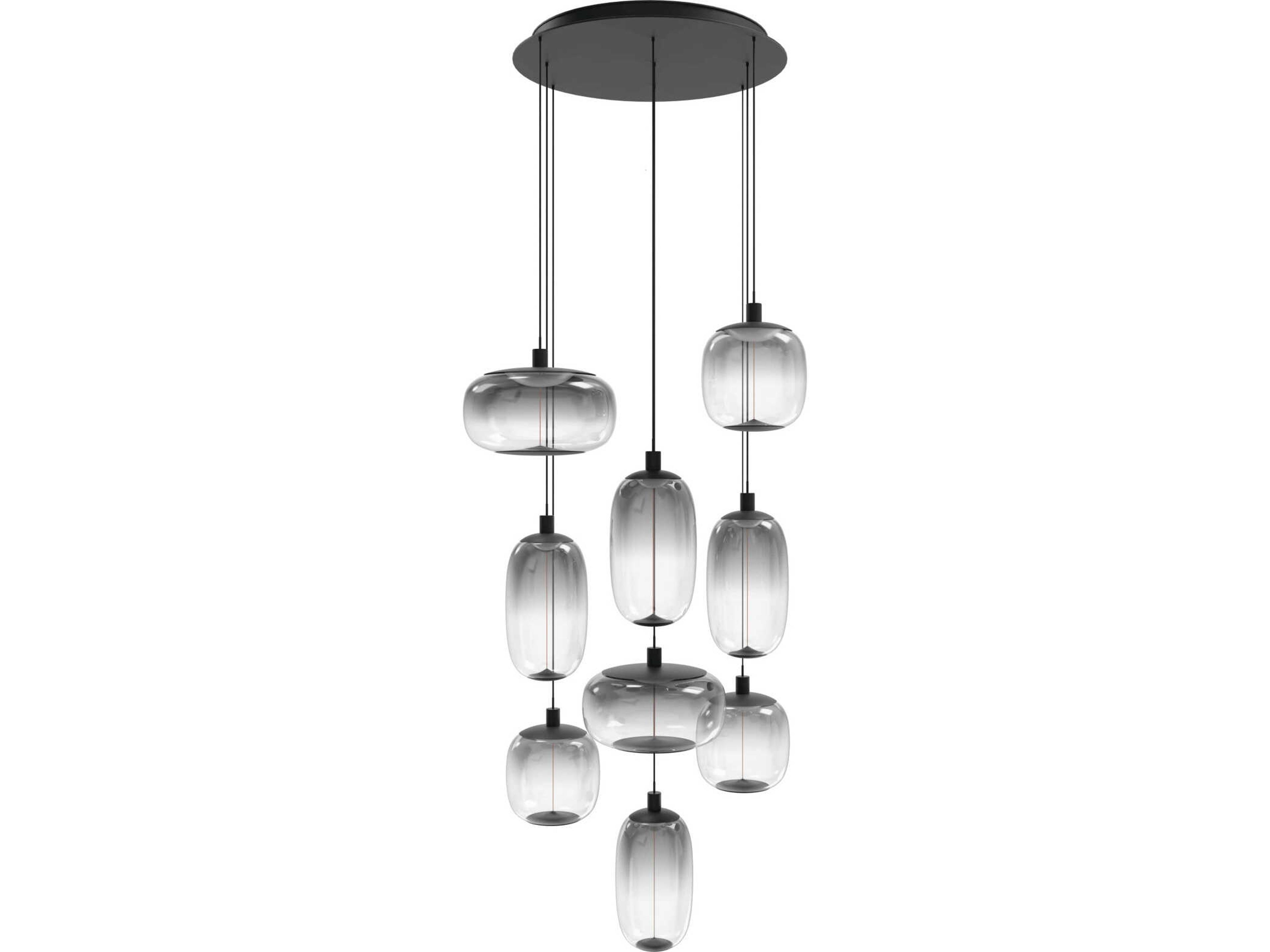 Monaco Multi Light Pendant Modern 9 Light