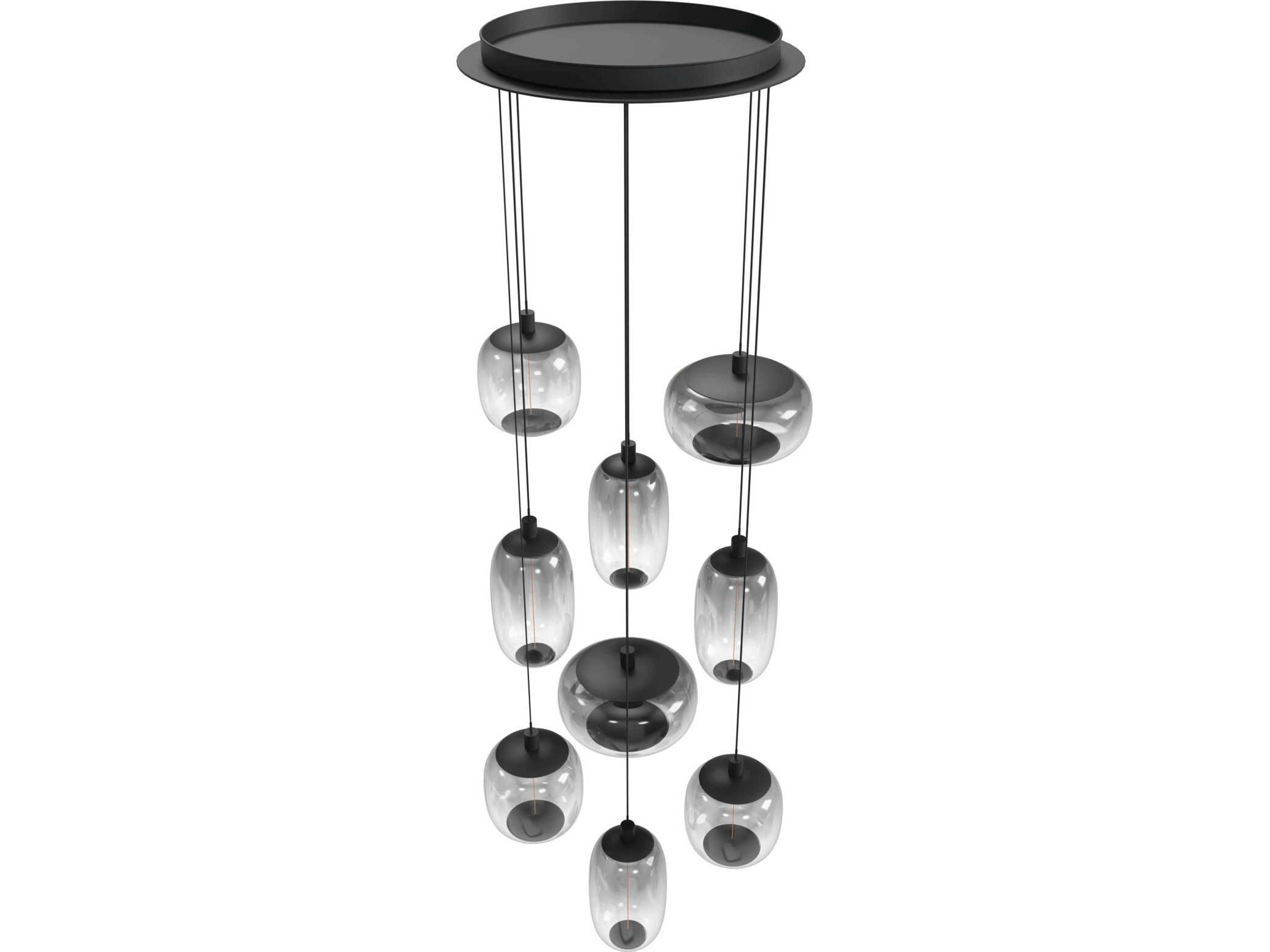 Avenue Lighting Monaco 1-Light Black Pendant