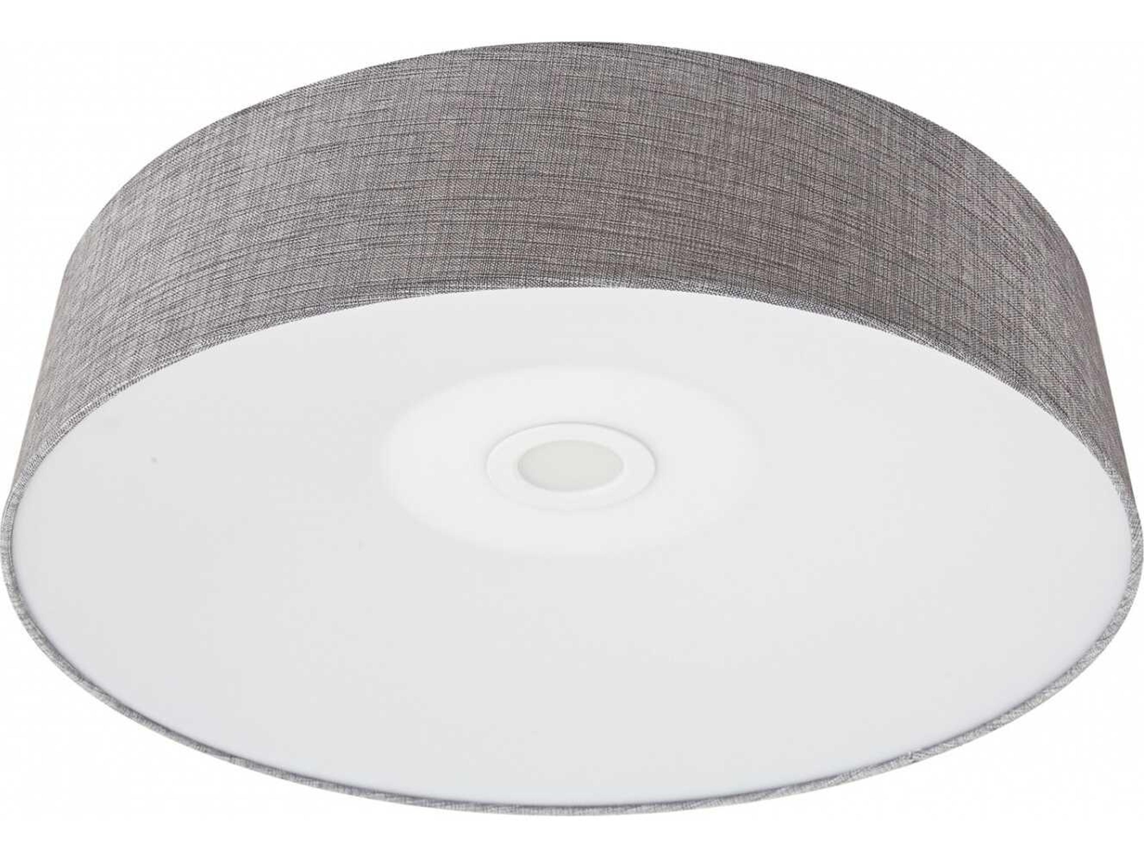 Cermack St. LED Flush Mount in Grey Linen