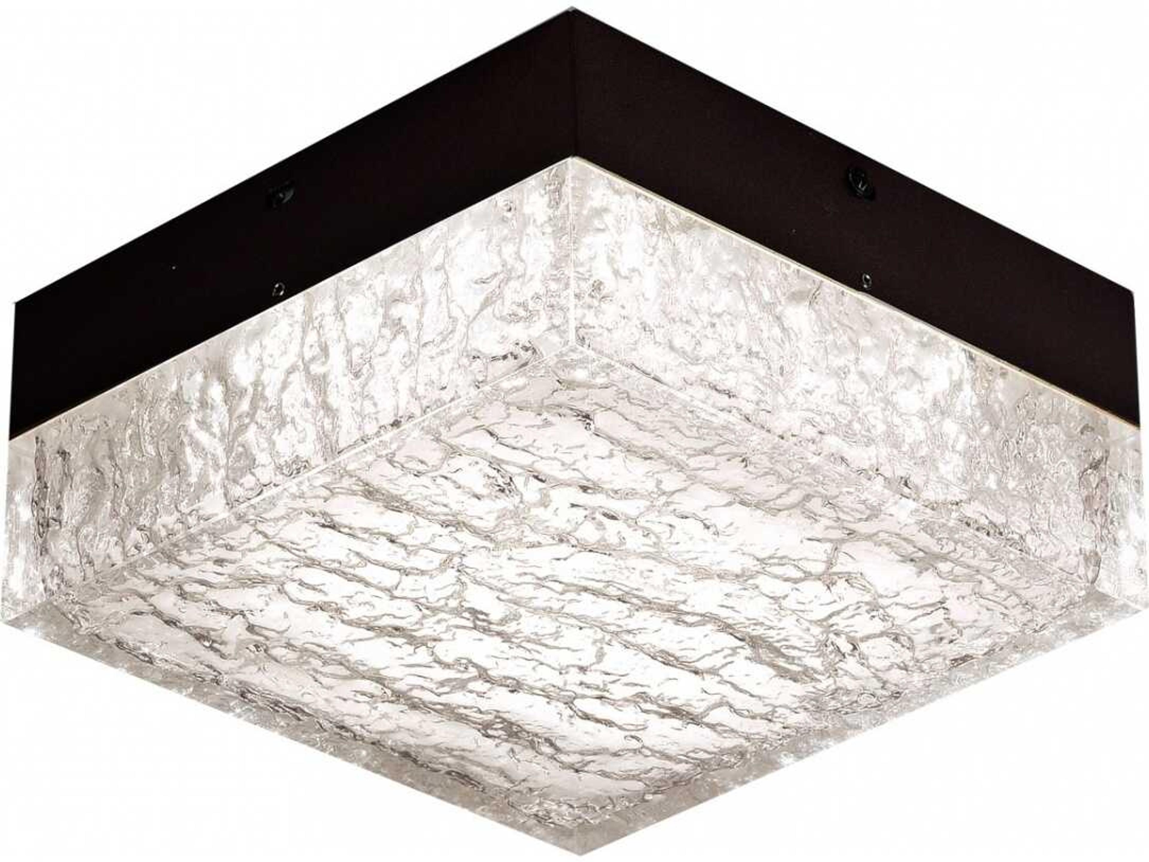 Avenue Lighting Cermack St Black Flush Mount