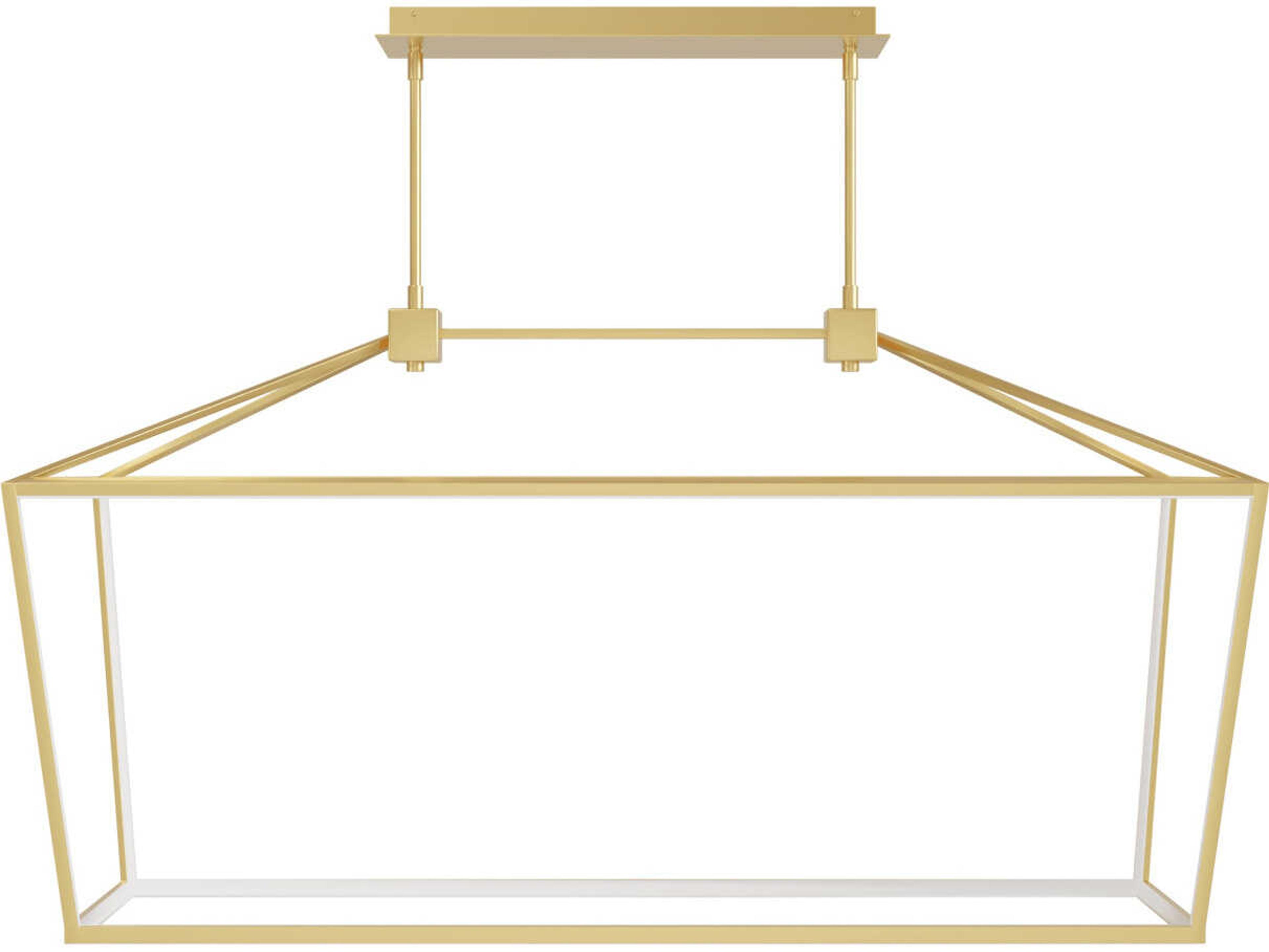 Park Ave Linear Chandelier Modern Gold