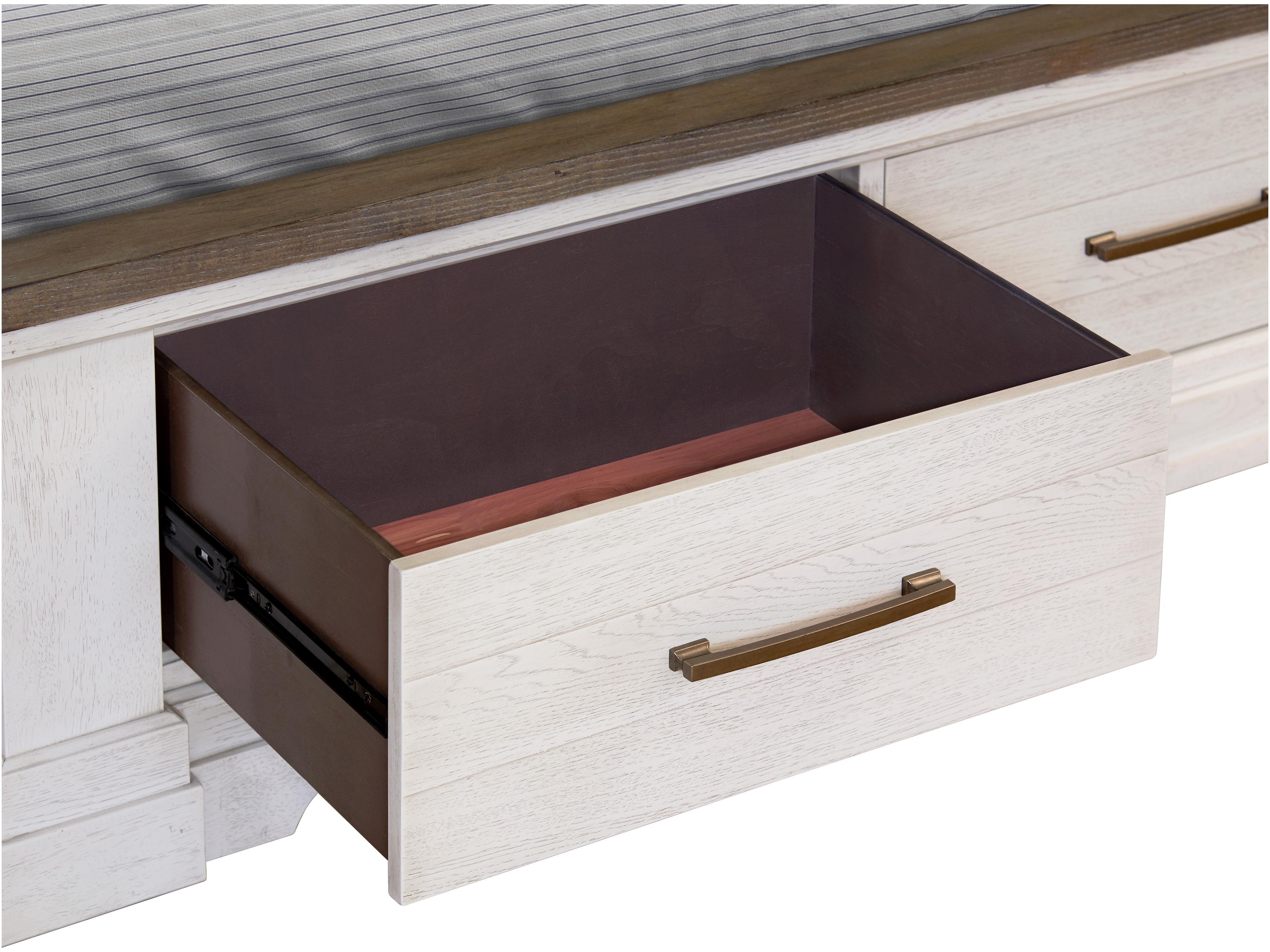 Avalon Furniture White Wood Queen Panel Bed