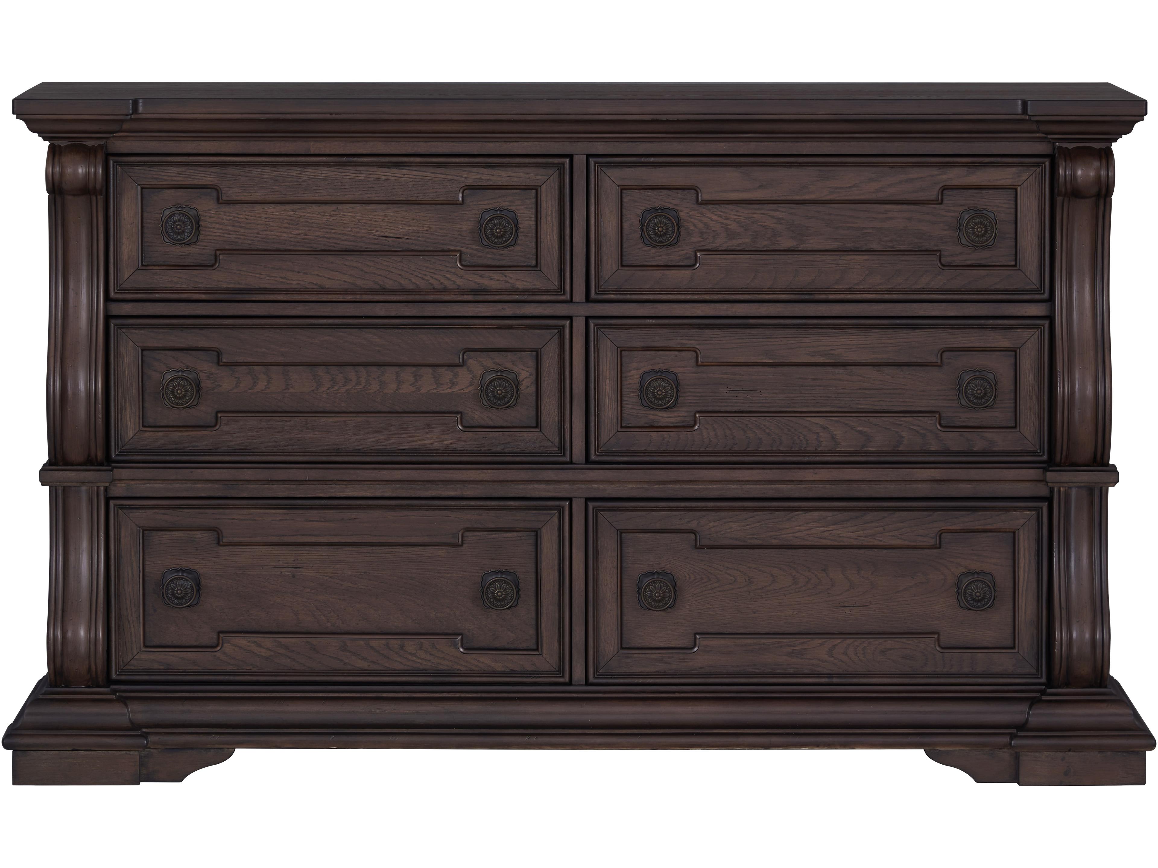 Avalon Furniture 6-Drawers Brown Hardwood Double Dresser