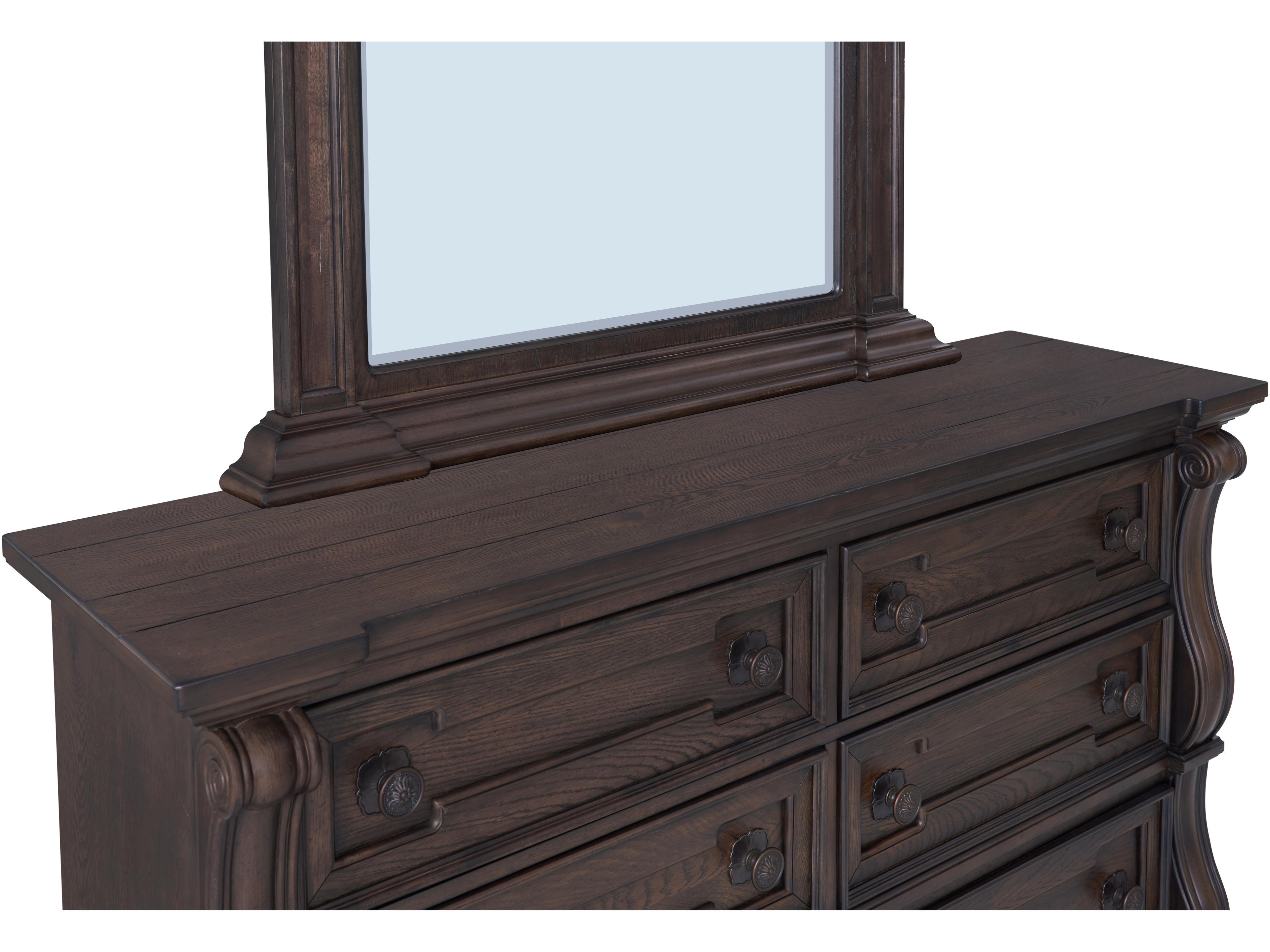 Avalon Furniture 6-Drawers Brown Hardwood Double Dresser