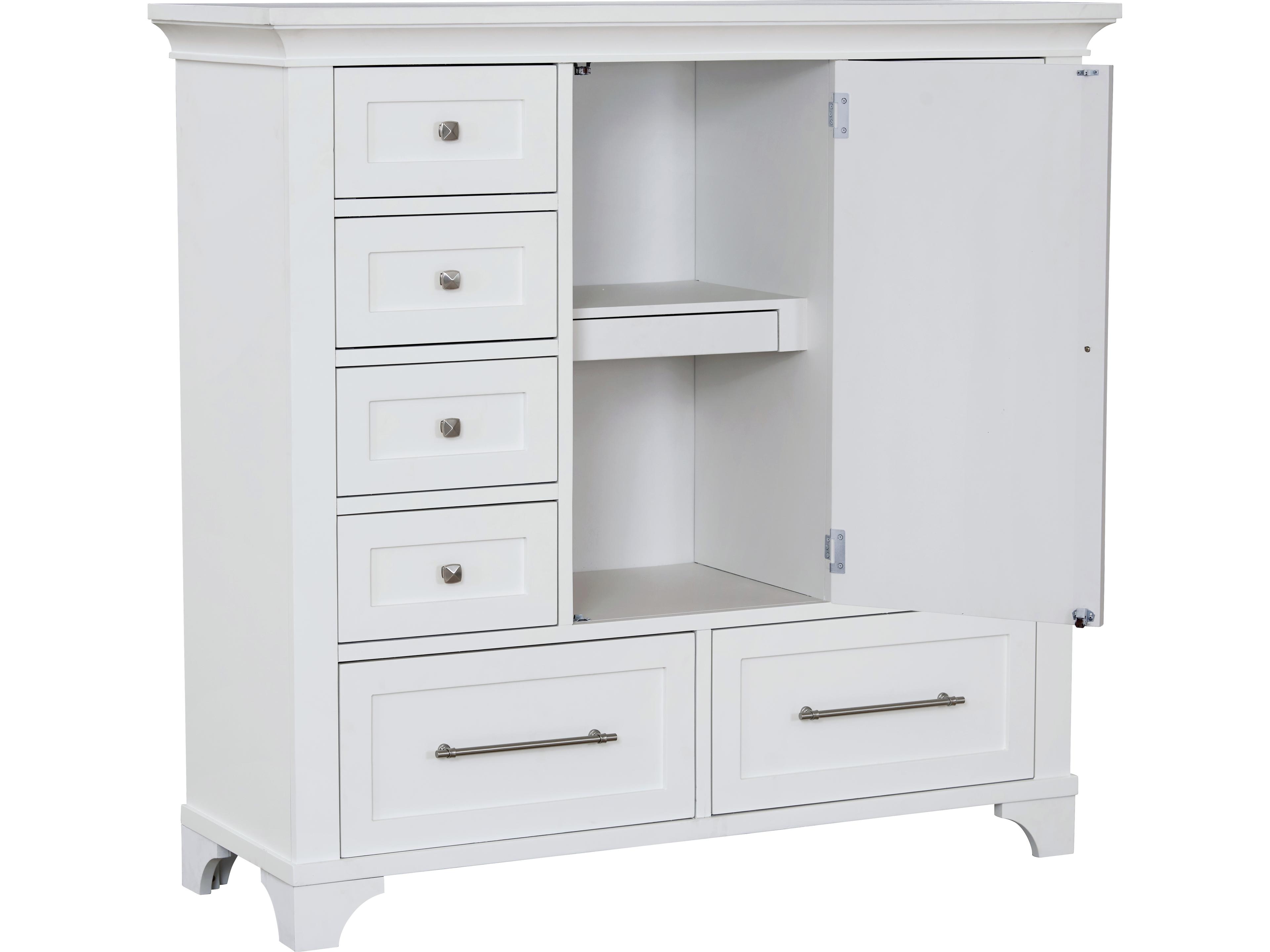 Avalon Furniture White Pine Wood Accent Chest