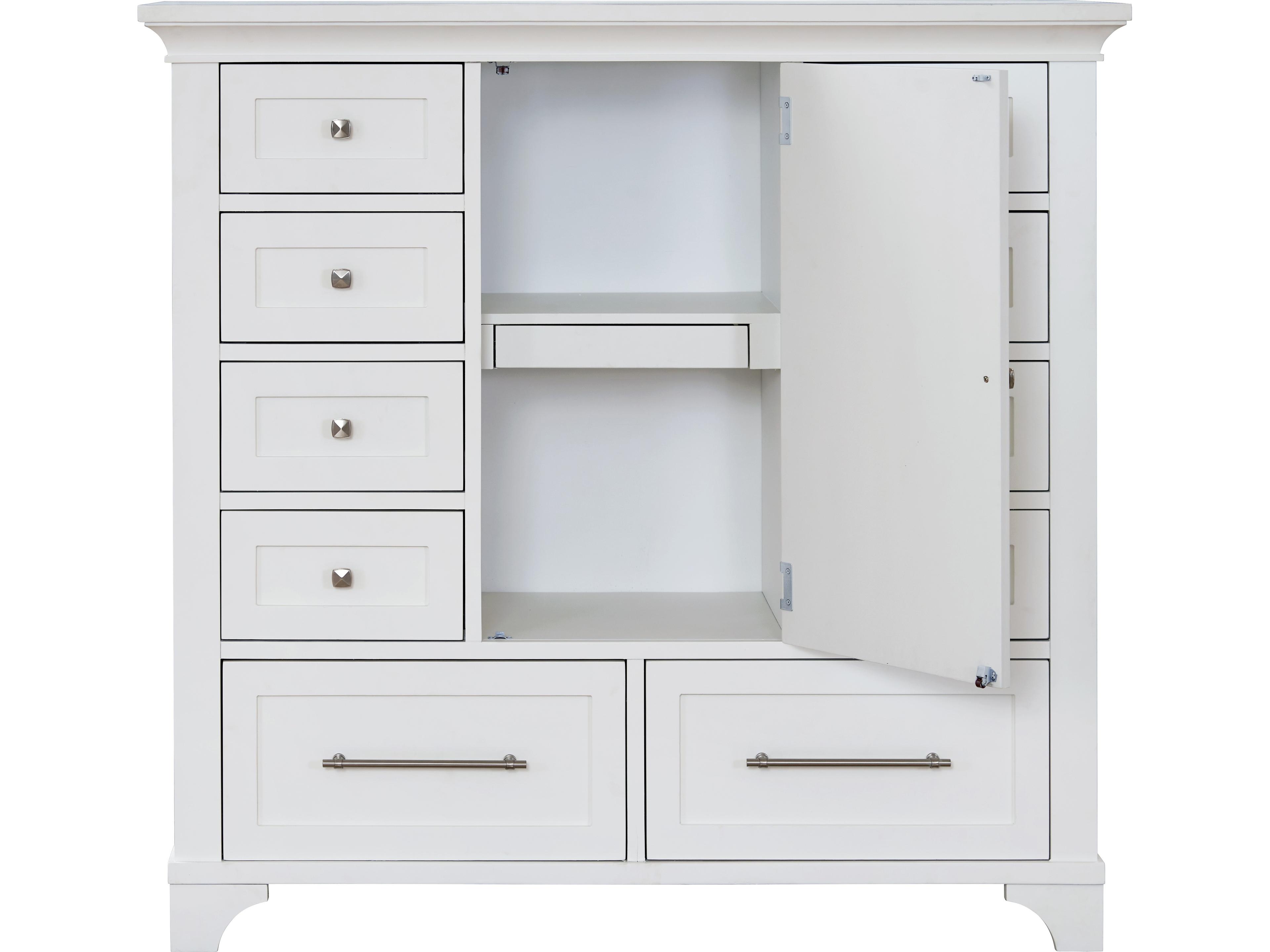 Avalon Furniture White Pine Wood Accent Chest
