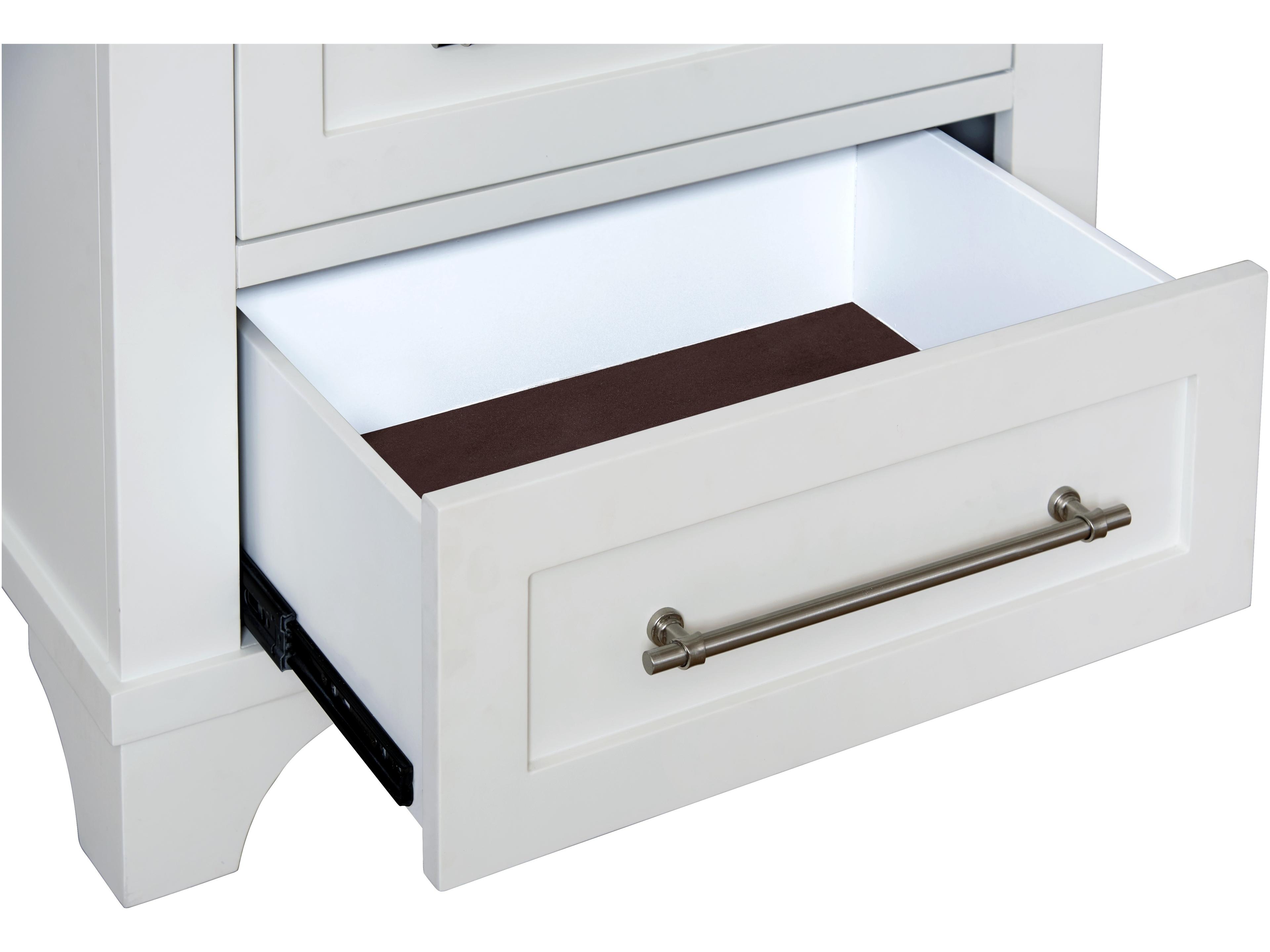 Avalon Furniture 2-Drawers Pine Wood Nightstand