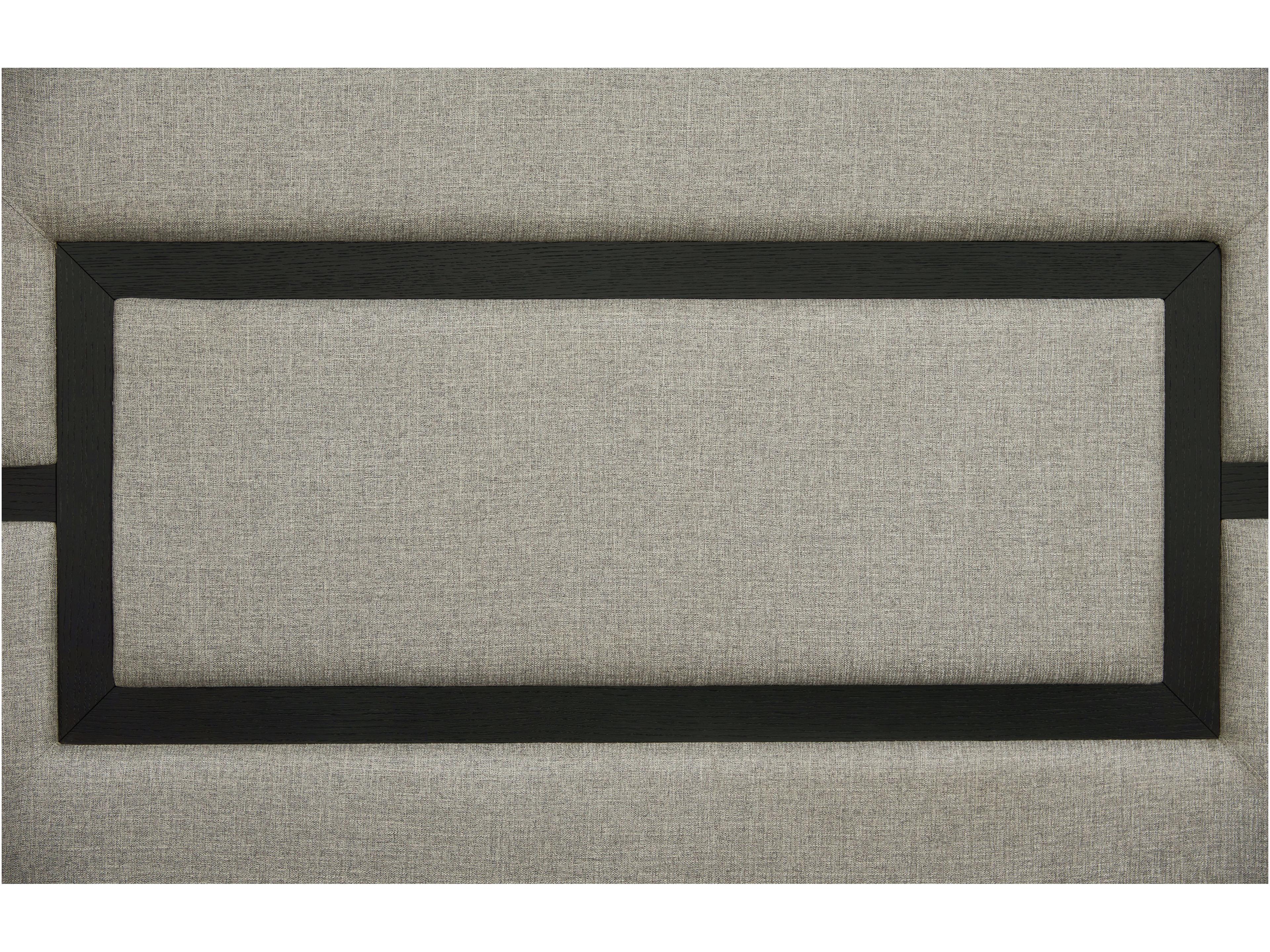 Avalon Furniture Brushed Charcoal Black Oak Wood King Panel Bed