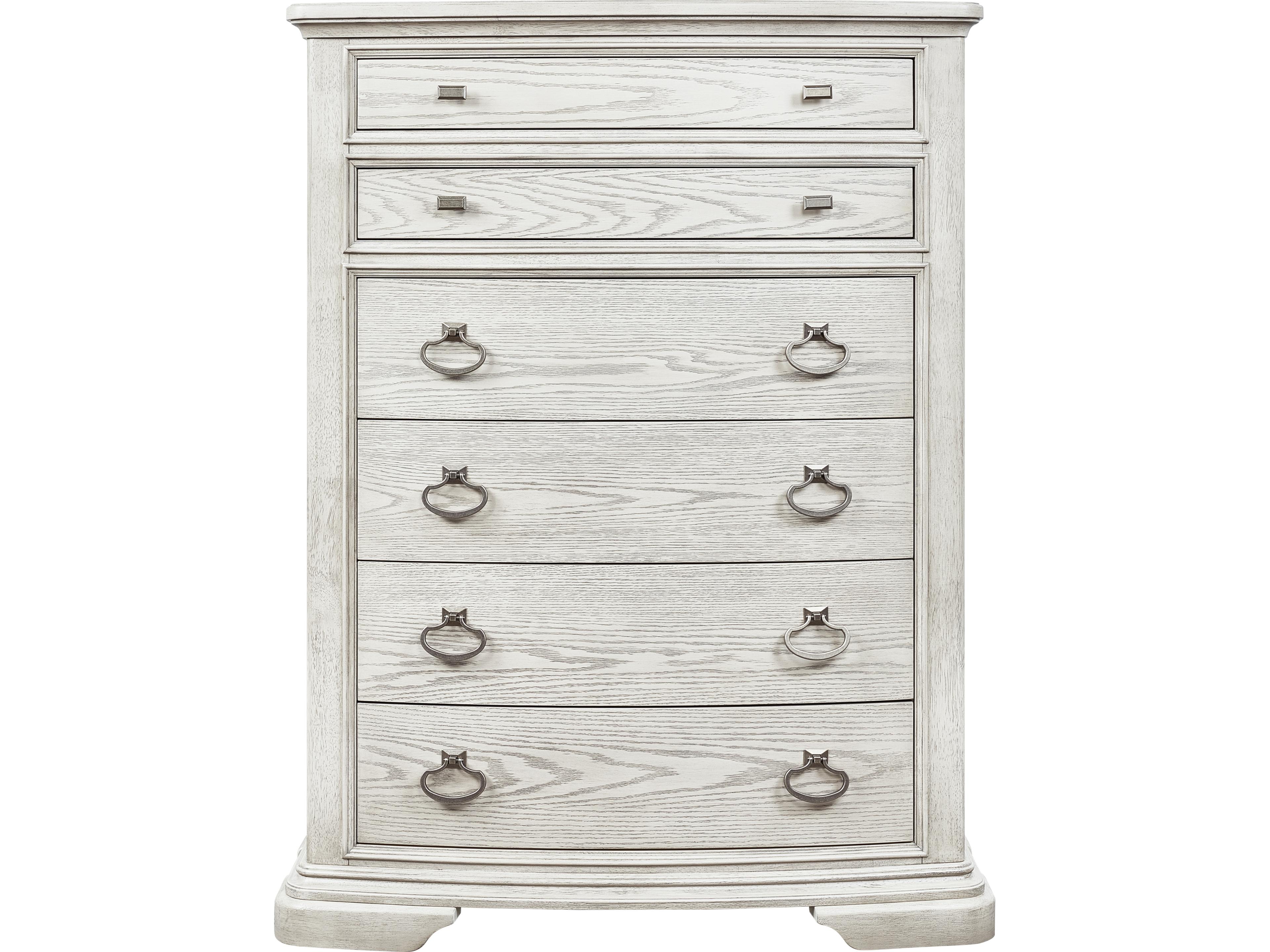 Avalon Furniture White Acacia Wood Accent Chest