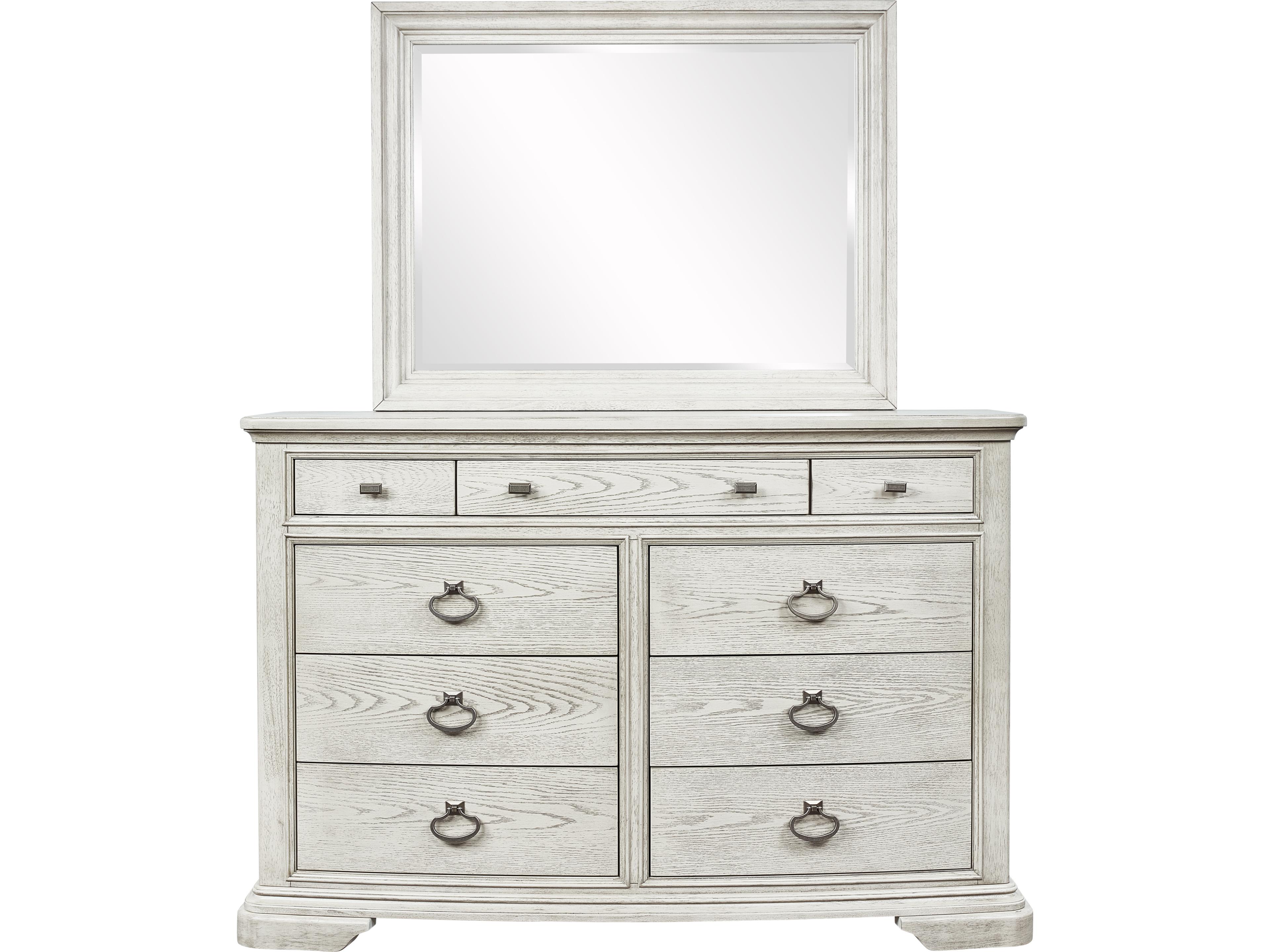 Avalon Furniture Gray Acacia Wood Double Dresser