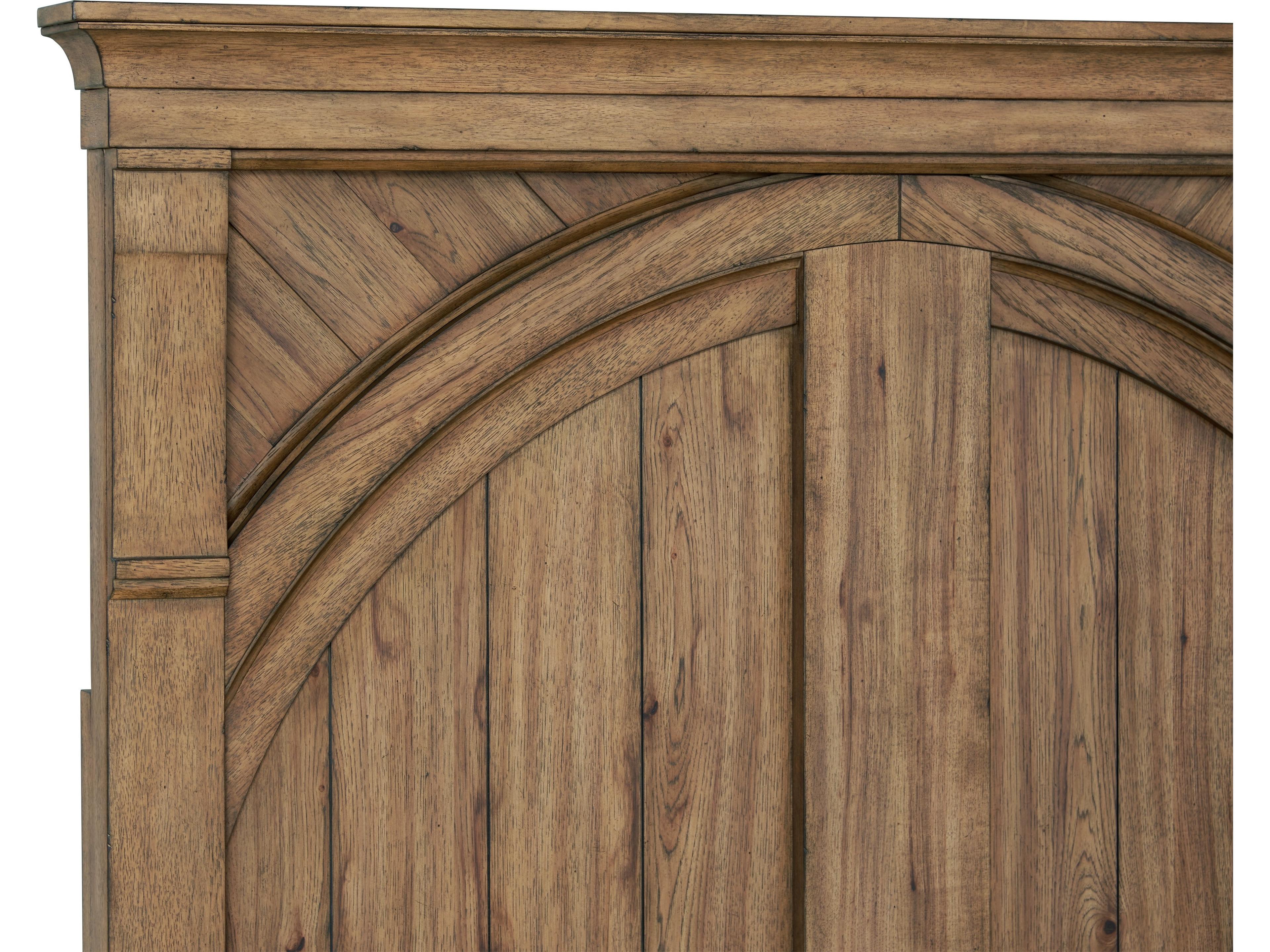 Avalon Furniture Old Hickory Brown Rubberwood Wood King Panel Bed