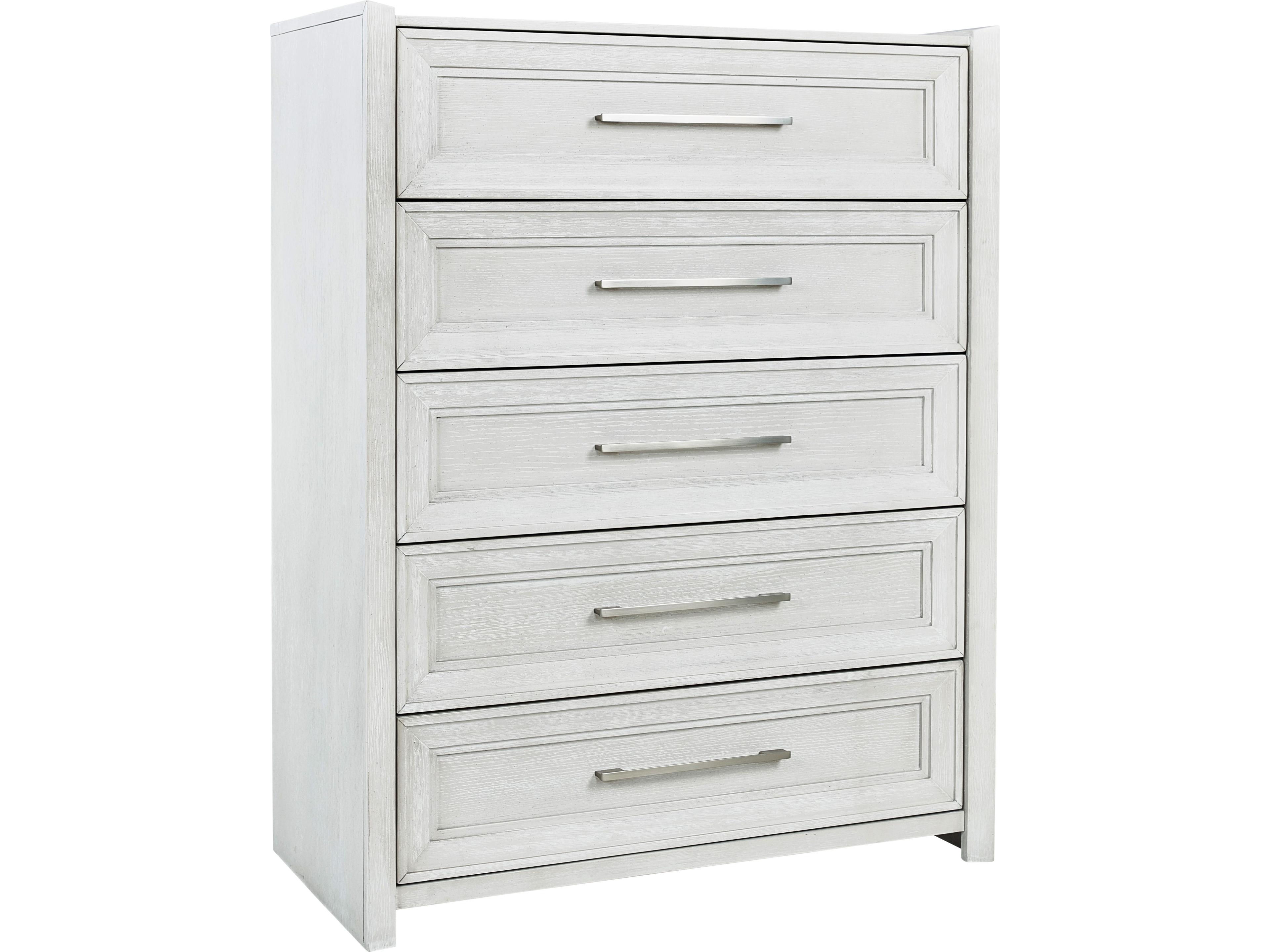 Avalon Furniture Brushed White Oak Wood Accent Chest