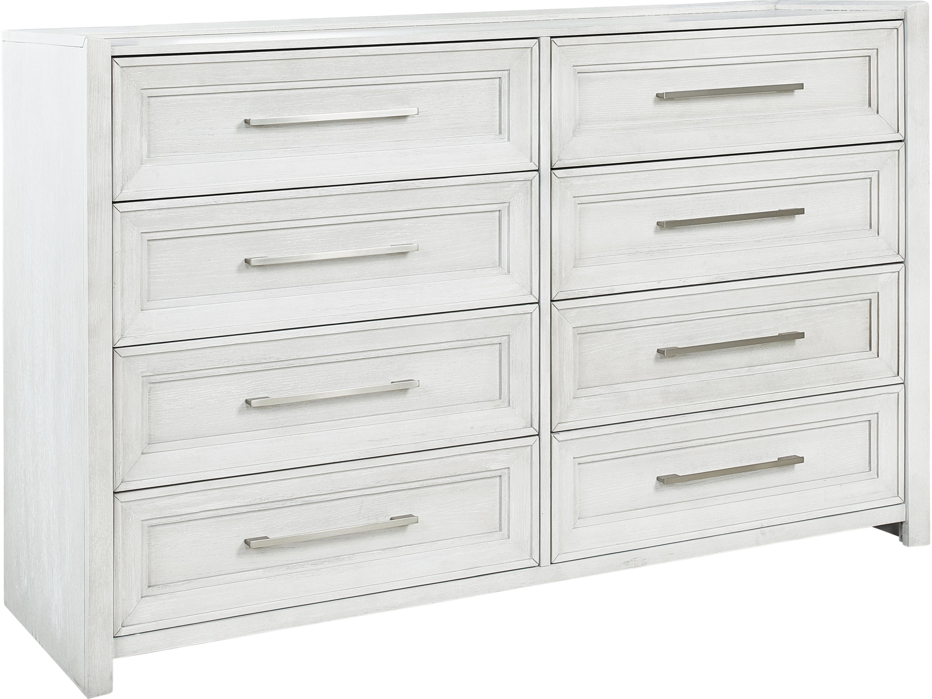 Silver Oak Wood Double Dresser