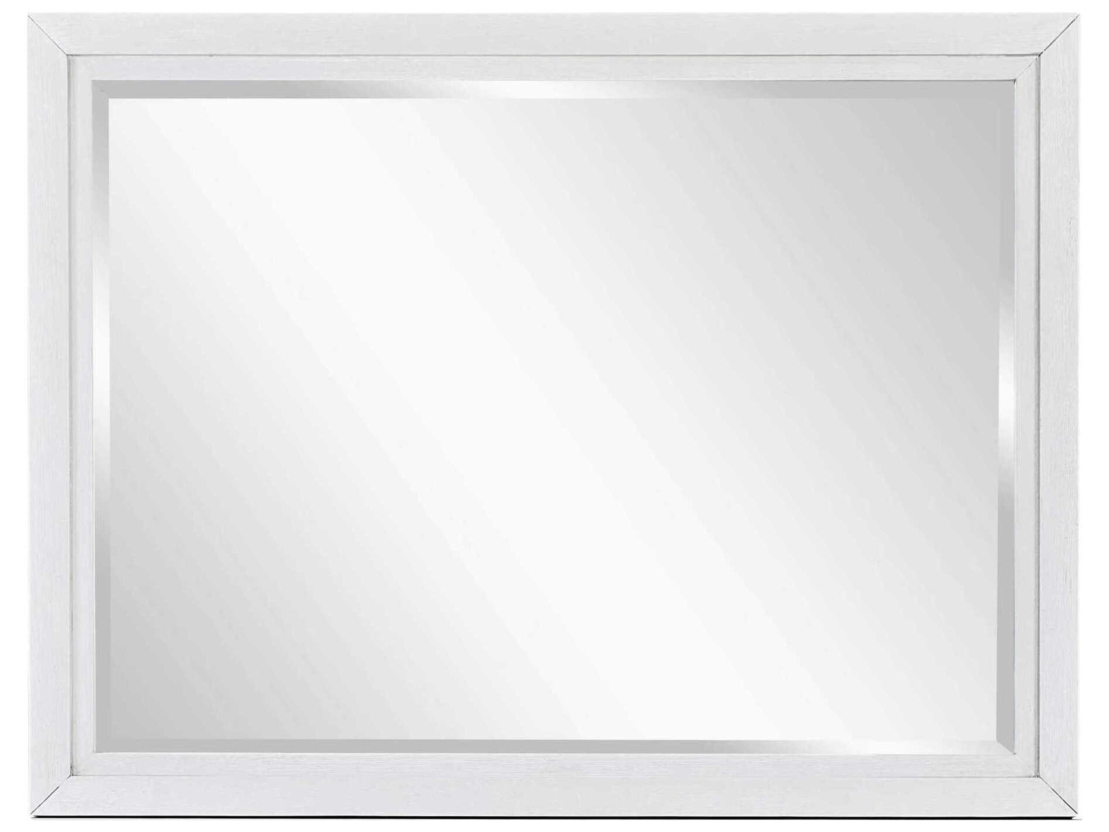 White Rectangular Dresser Mirror